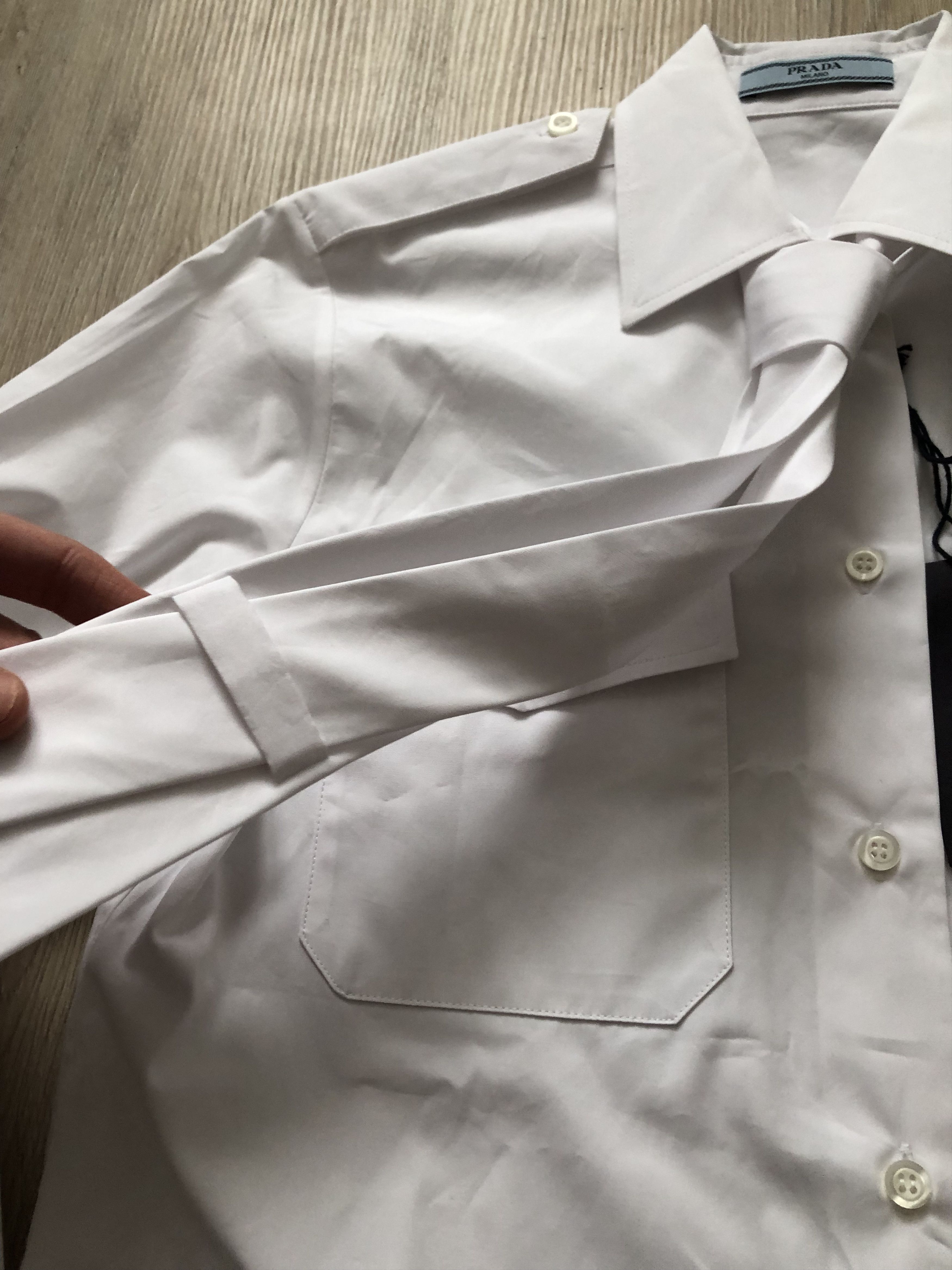 Prada Prada shirt with tie Size US XS / EU 42 / 0 - 5 Thumbnail