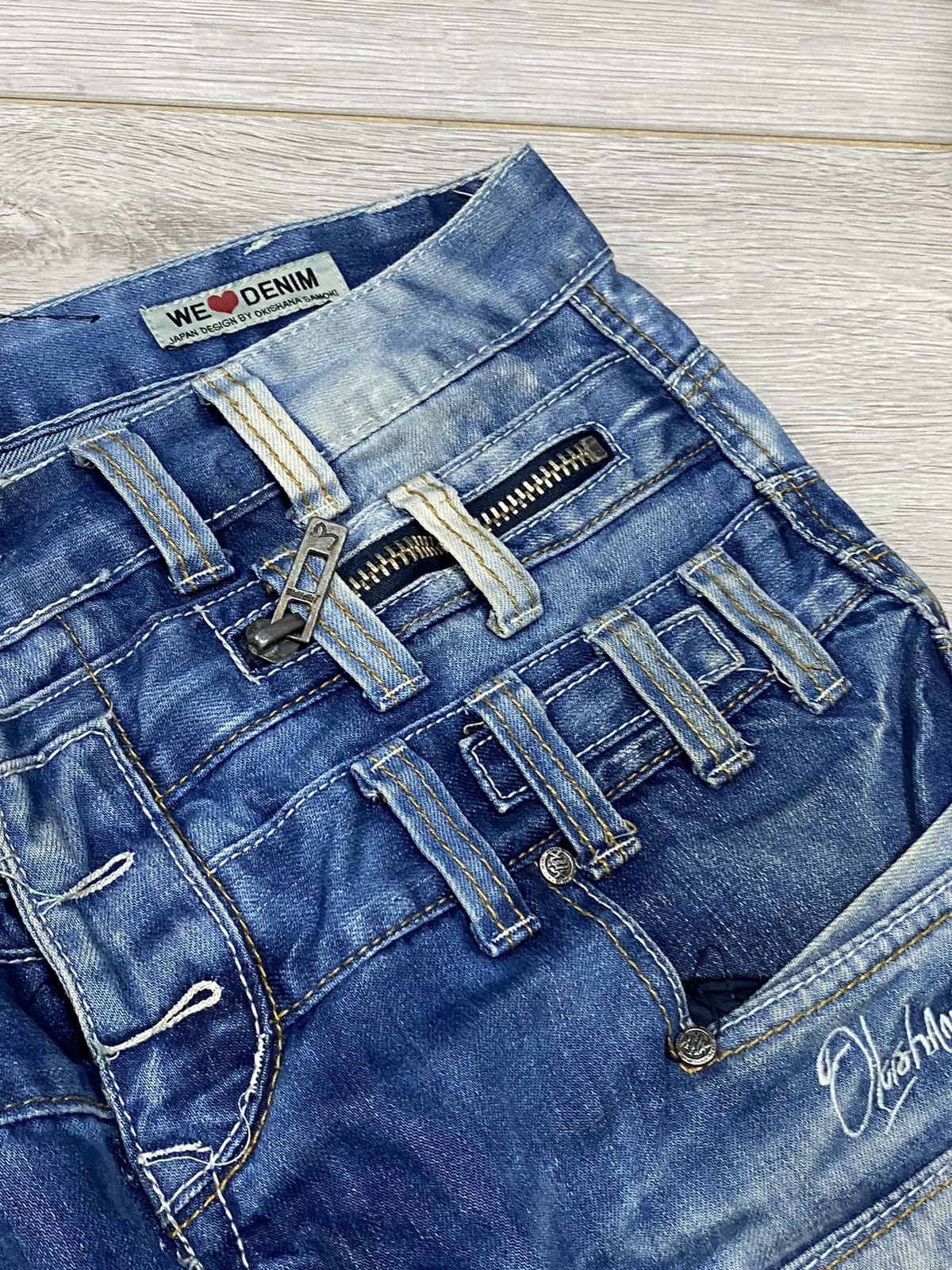 Vintage Japrag denim Okishana Samoki vintage patch work jeans Size US 34 / EU 50 - 5 Thumbnail