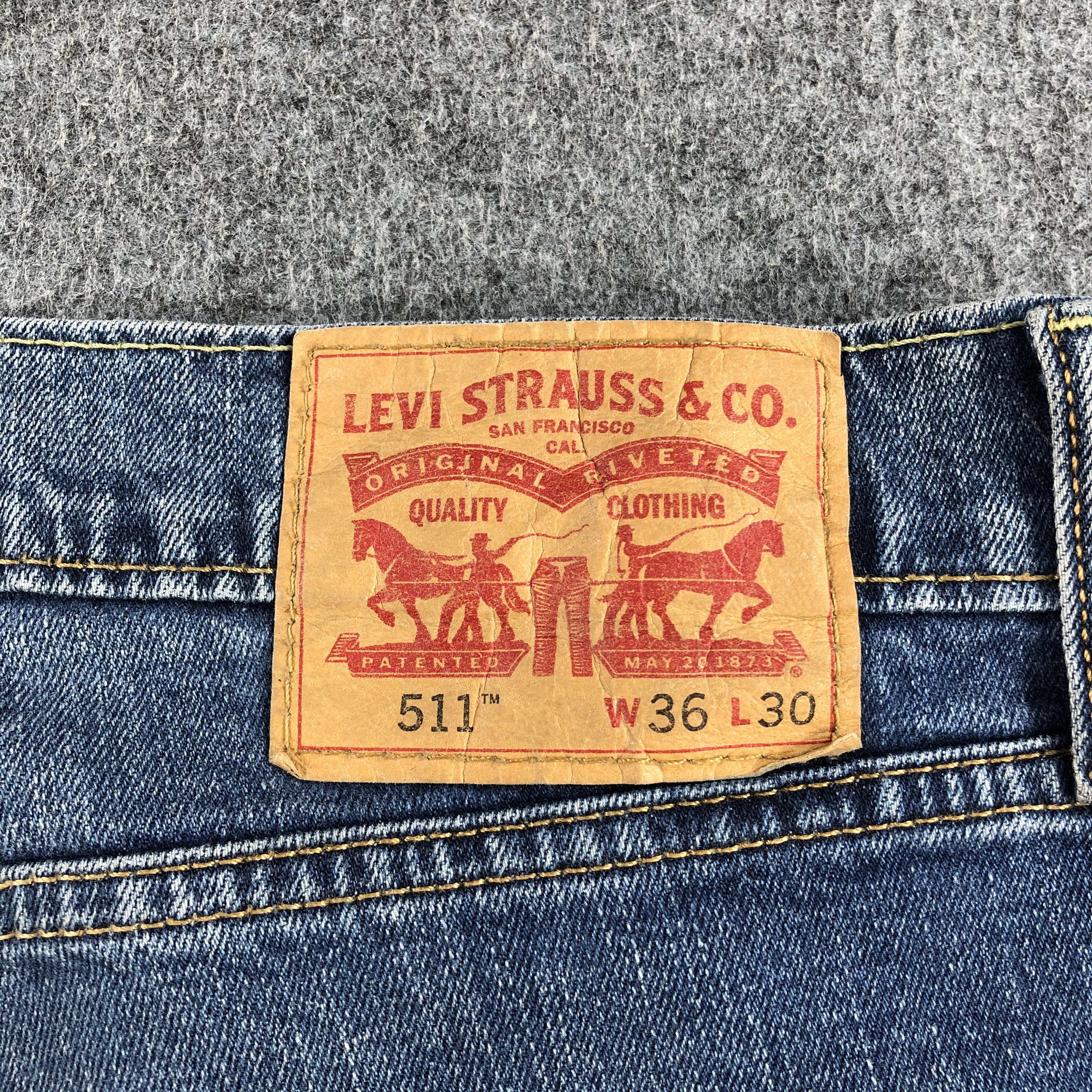 Levi's Vintage Blue Wash Levis 511 Jeans-J1588 Size US 36 / EU 52 - 5 Thumbnail