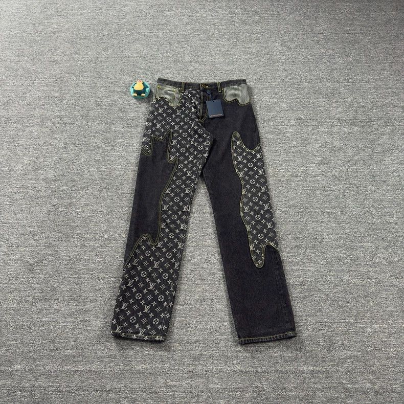 Louis Vuitton Louis Vuitton Patchwork full-print jeans 2503-Nextarrow Size US 32 / EU 48 - 1 Thumbnail
