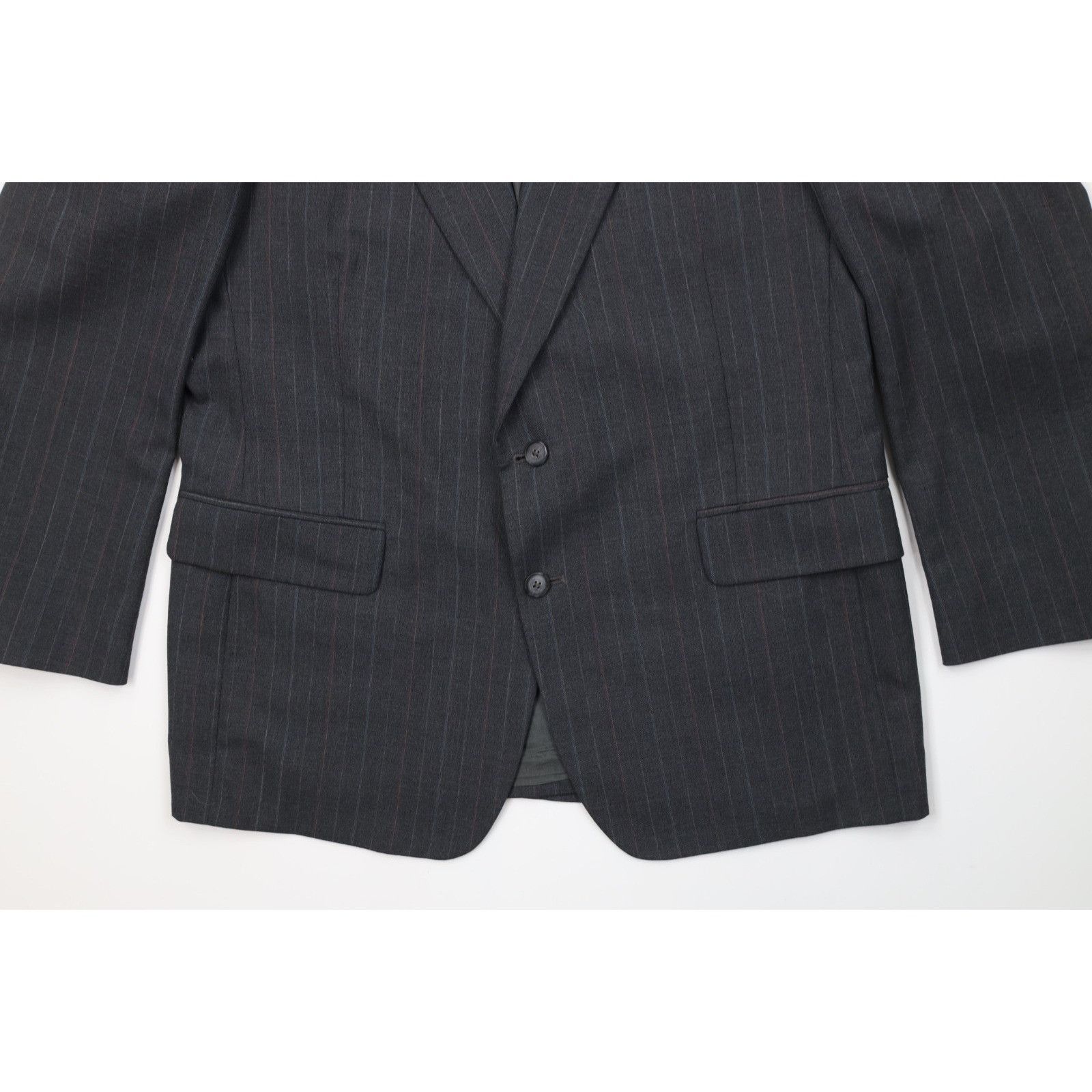 Vintage Vintage 70s Streetwear 2 Piece Worsted Wool Pinstriped Suit Size 42R - 5 Thumbnail