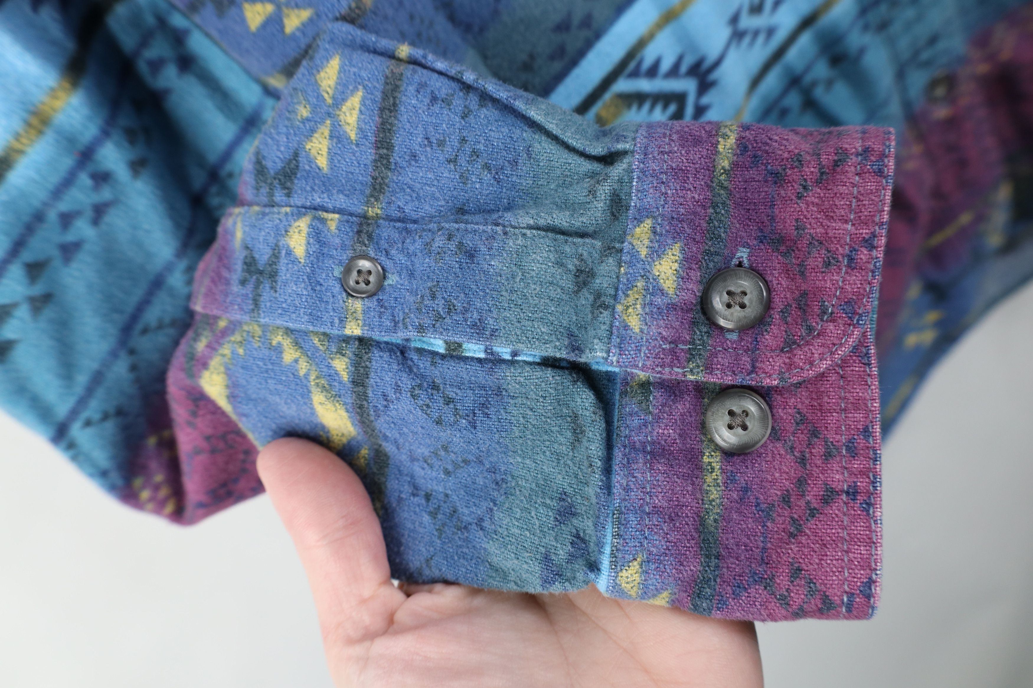 Cabelas Vintage 90s Cabelas Chamois Cloth Collared Button Shirt Size L / US 10 / IT 46 - 4 Thumbnail