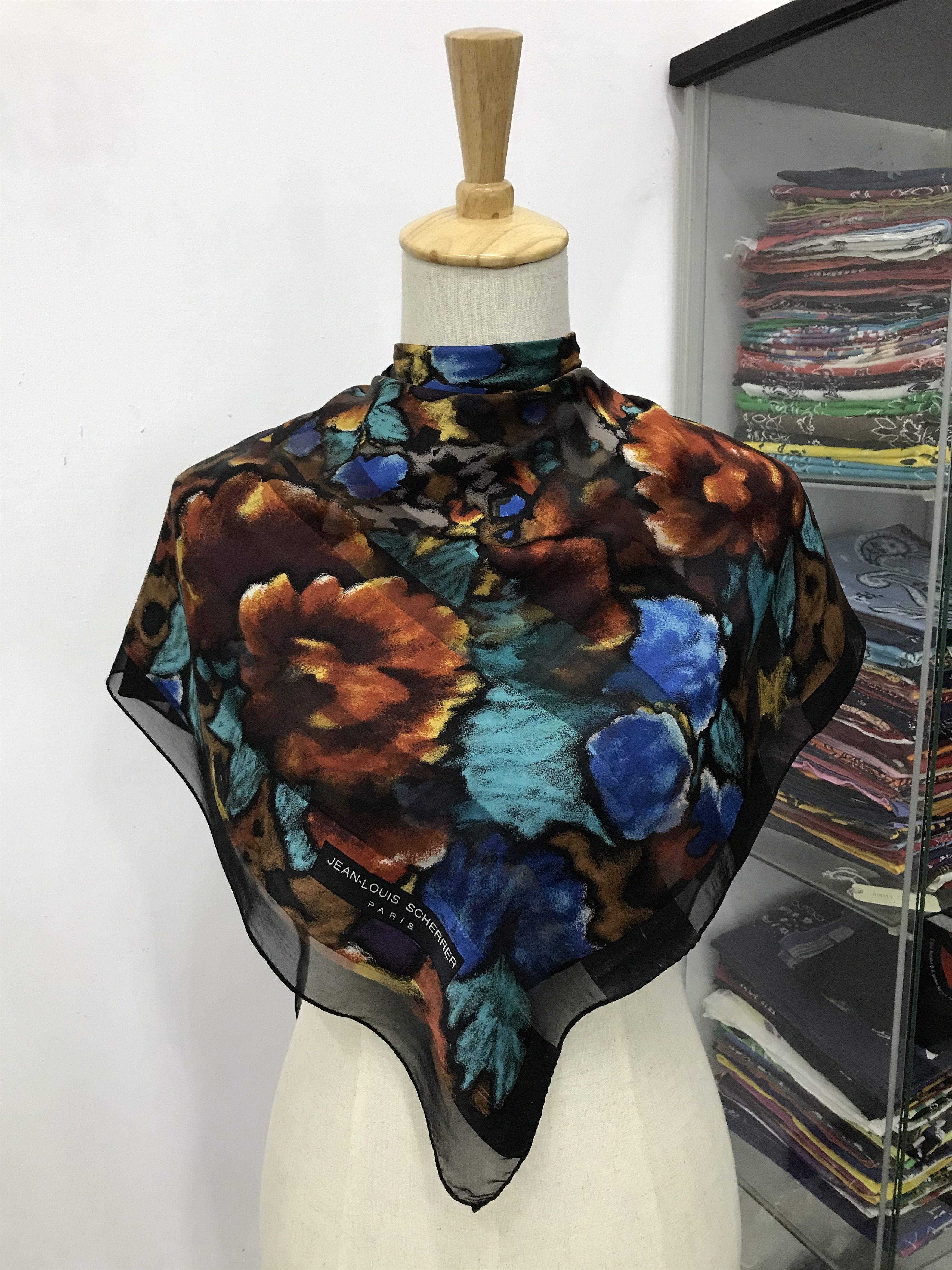 Jean-Louis Scherrer Vintage Jean Louis Scherrer Silk Scarf Size ONE SIZE - 1 Thumbnail