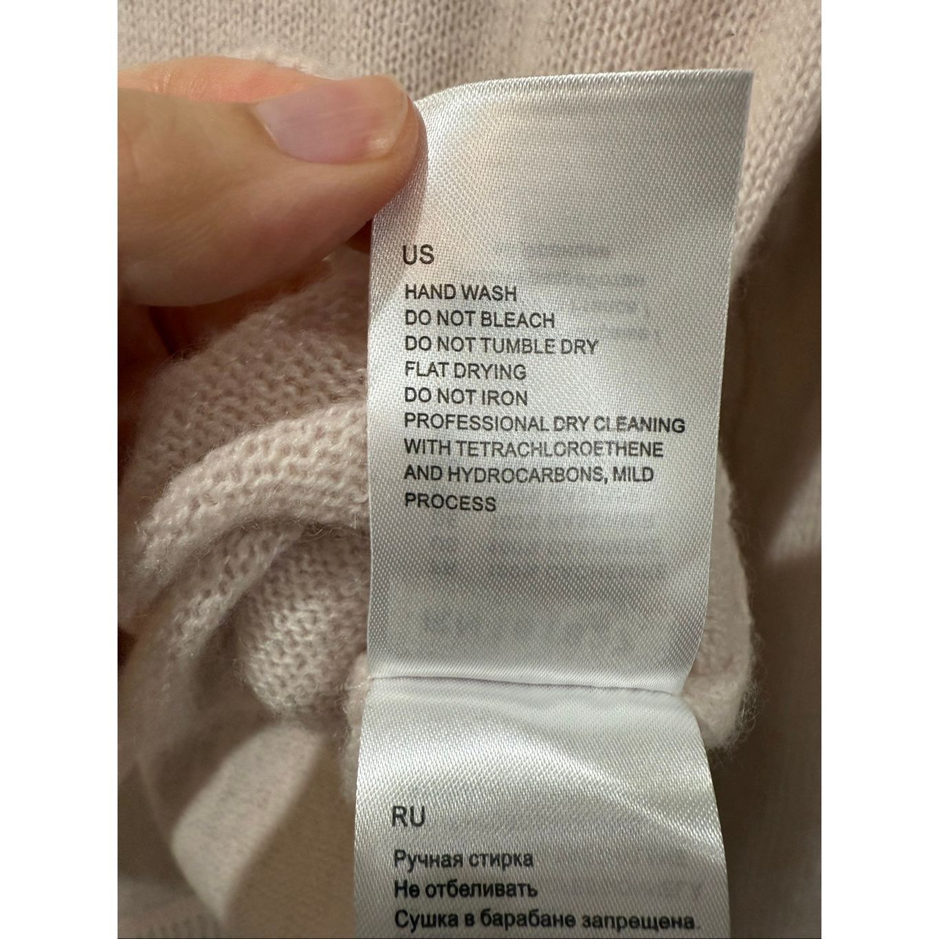 Grand Scheme Estheme V-neck cashmere light pink sweater size Small Size S / US 4 / IT 40 - 5 Thumbnail
