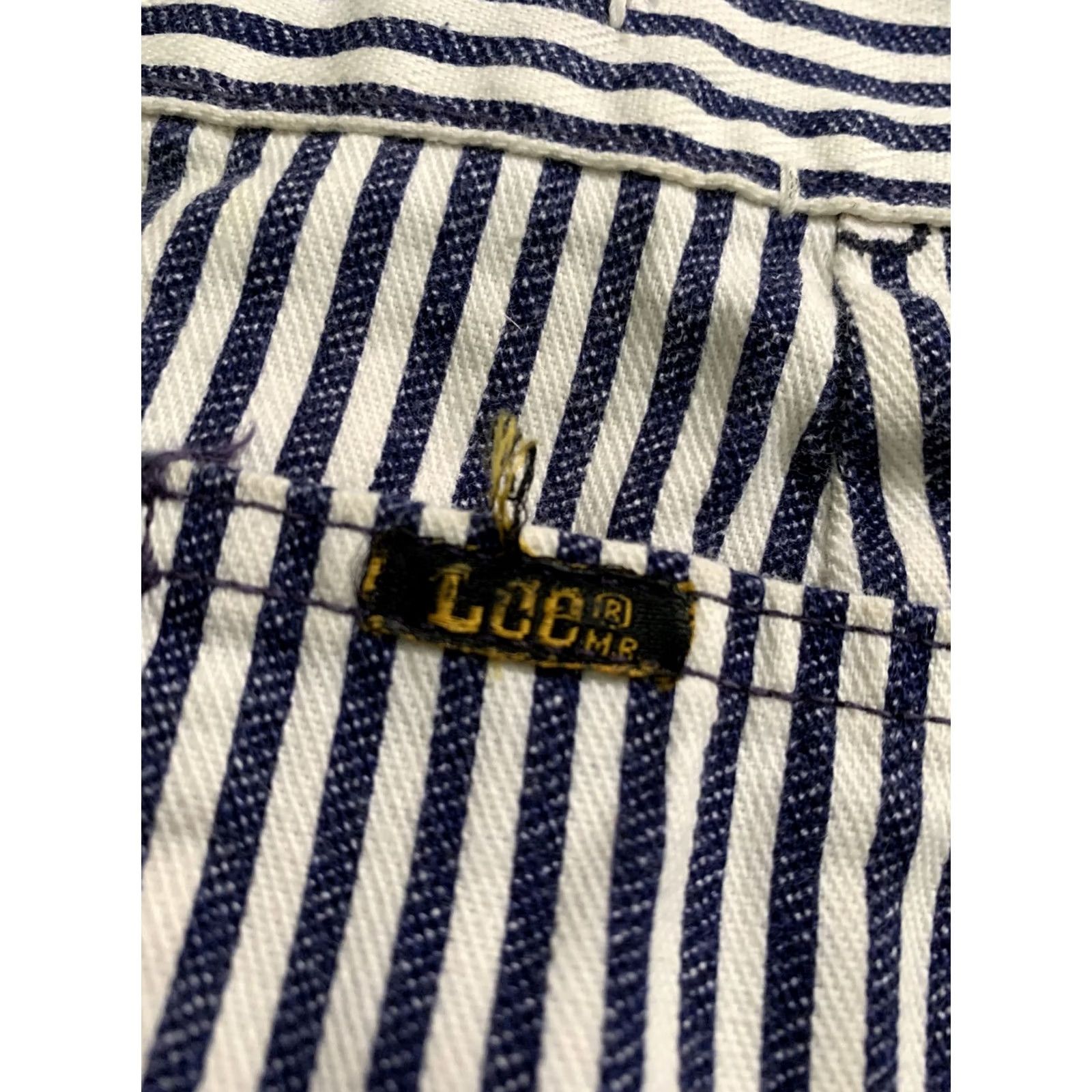 Lee VINTAGE Lee Jeans Womens Size 28x29 Pinstripe Denim Tiger Graphic USA Made Straight N/A Size 28" / US 6 / IT 42 - 7 Thumbnail