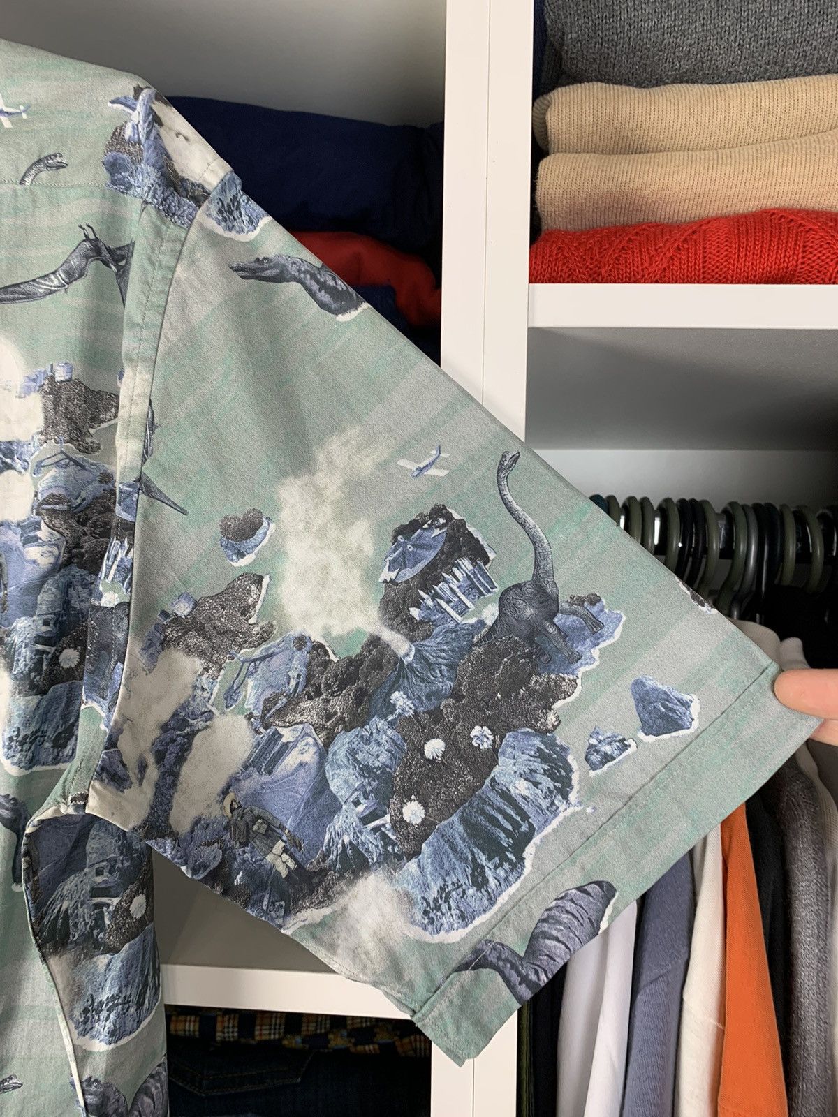 Lanvin Lanvin Hawaiian Dino Vacation Short Sleeve Button Up Shirt Size US M / EU 48-50 / 2 - 22 Thumbnail