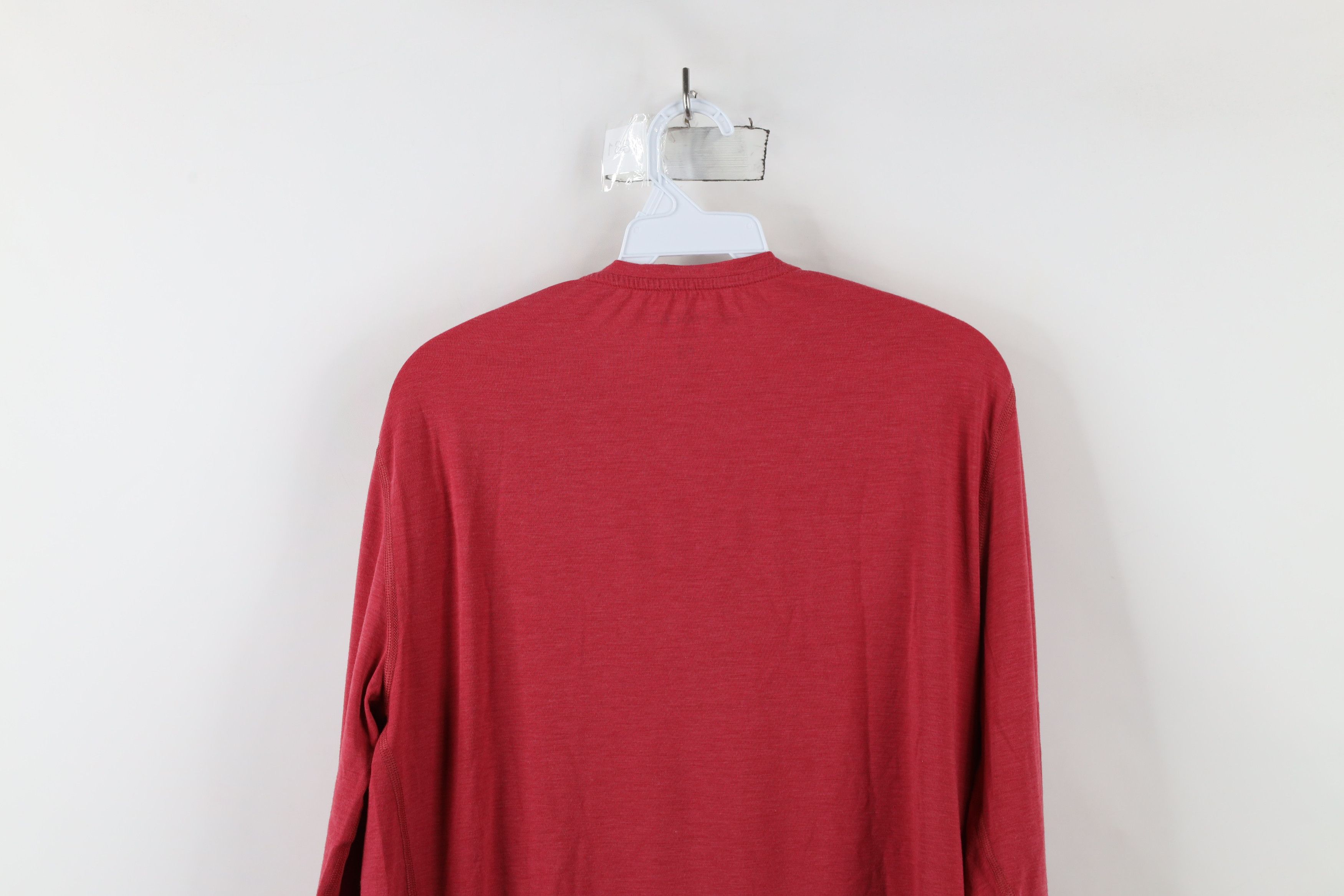 Vintage Wolaco Knit Stretch Clinton Long Sleeve T-Shirt Red USA Size US M / EU 48-50 / 2 - 11 Thumbnail