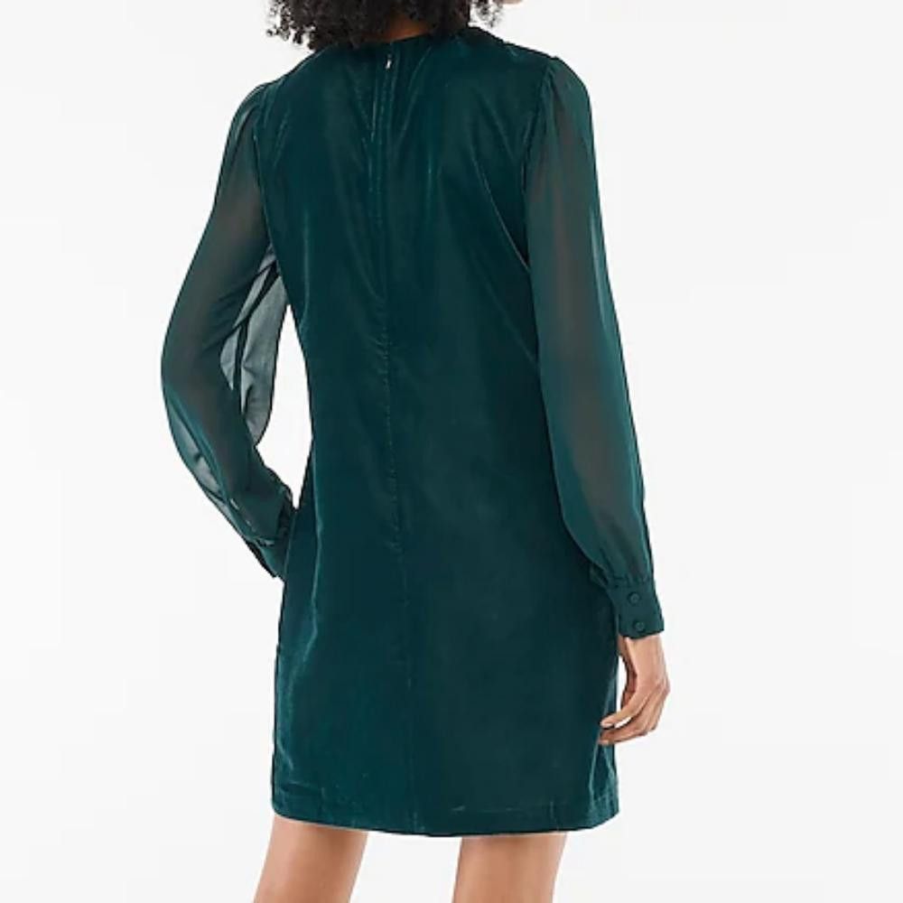 J.Crew J Crew Velvet Mini Dress Size XXS / US 00 / IT 34 - 2 Thumbnail