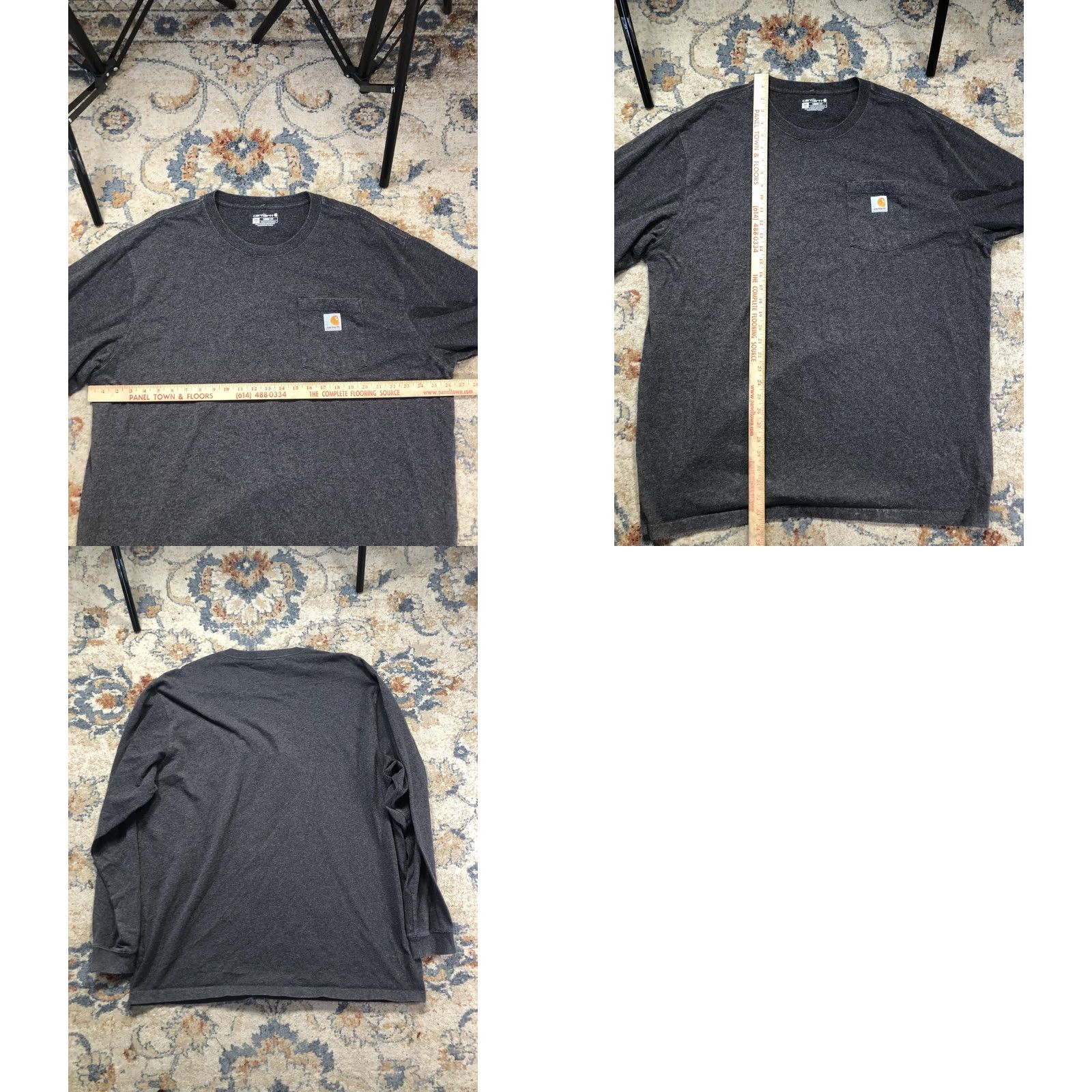 Carhartt Carhartt Shirt Mens 2XLT Gray Long Sleeve Pocket Loose Fit Workwear Tee Size US XXL / EU 58 / 5 - 8 Thumbnail