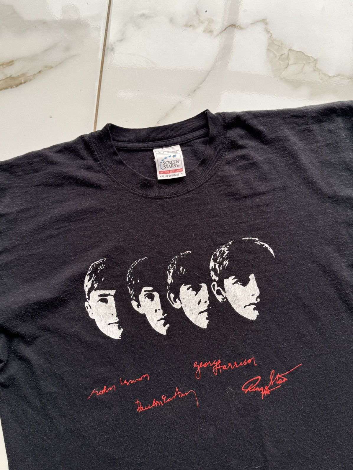 Band Tees Vintage 1999 The Beatles Promo Band T Shirt Size US L / EU 52-54 / 3 - 3 Thumbnail