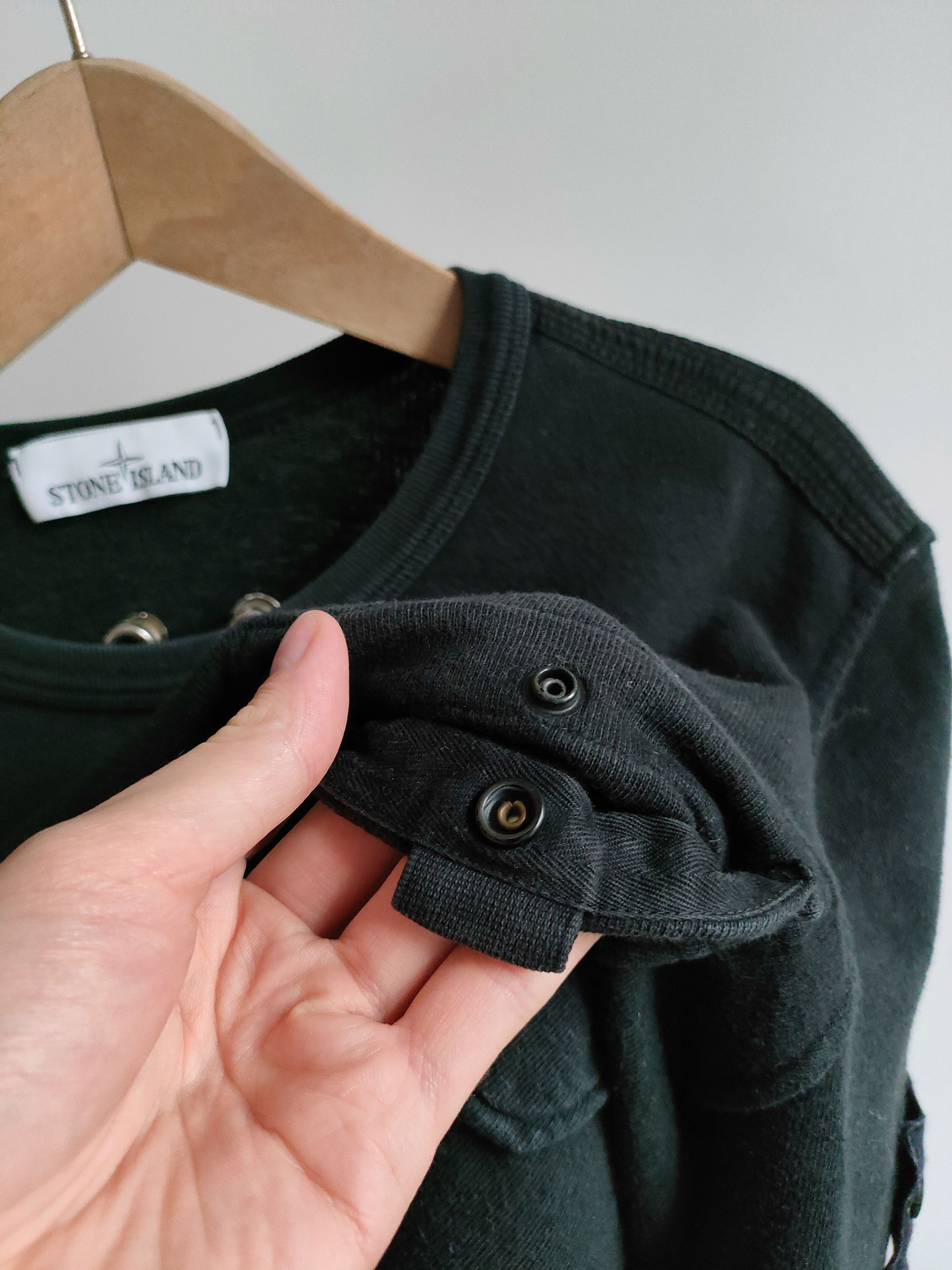 Stone Island Stone Island Black Crewneck with Chest Pocket Size US M / EU 48-50 / 2 - 9 Thumbnail