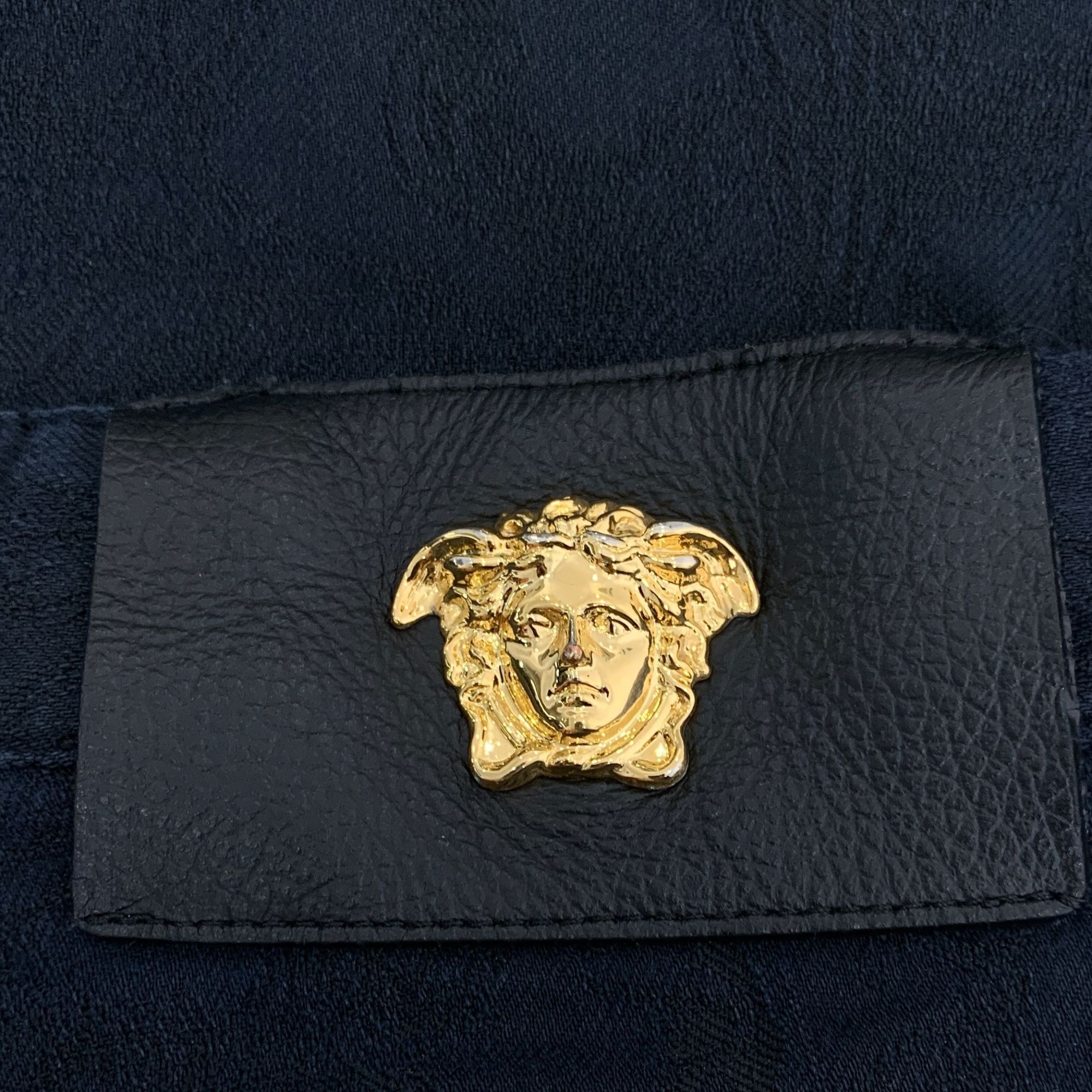 Versace Versace Black Medusa Head Straight Pants Size 38 Made In Ita Size 38" / US 16 / IT 52 - 4 Thumbnail
