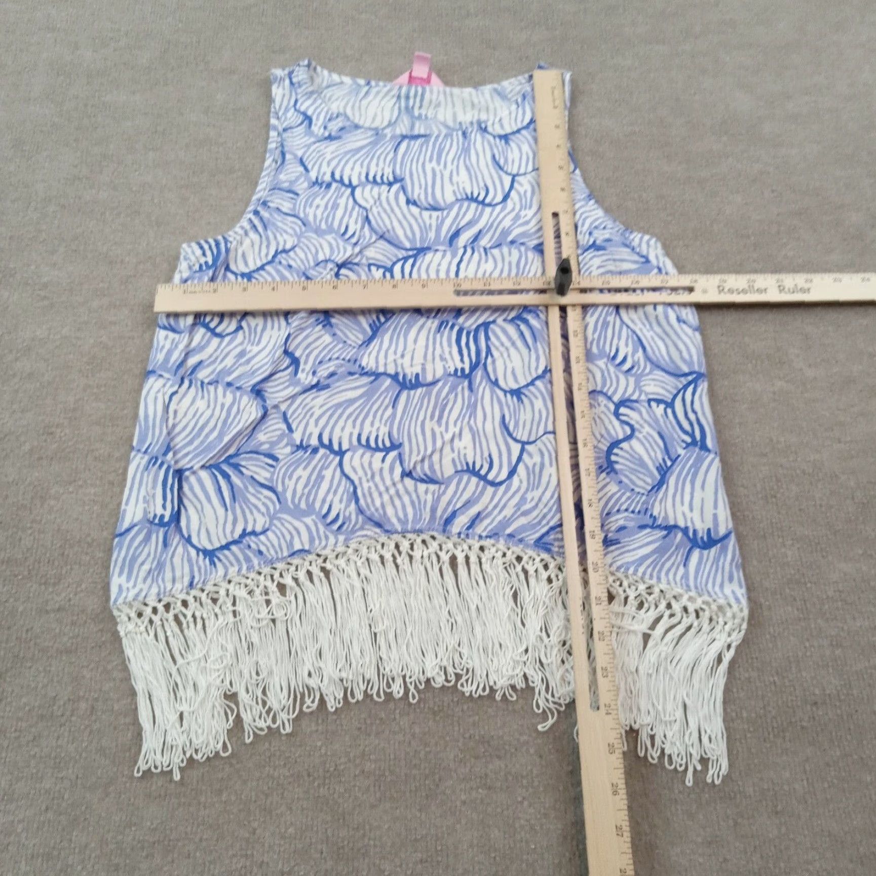 Lilly Pulitzer Lilly Pulitzer Womens Tank Top Blue White Extra Large XL Casual Size M / US 6-8 / IT 42-44 - 2 Thumbnail