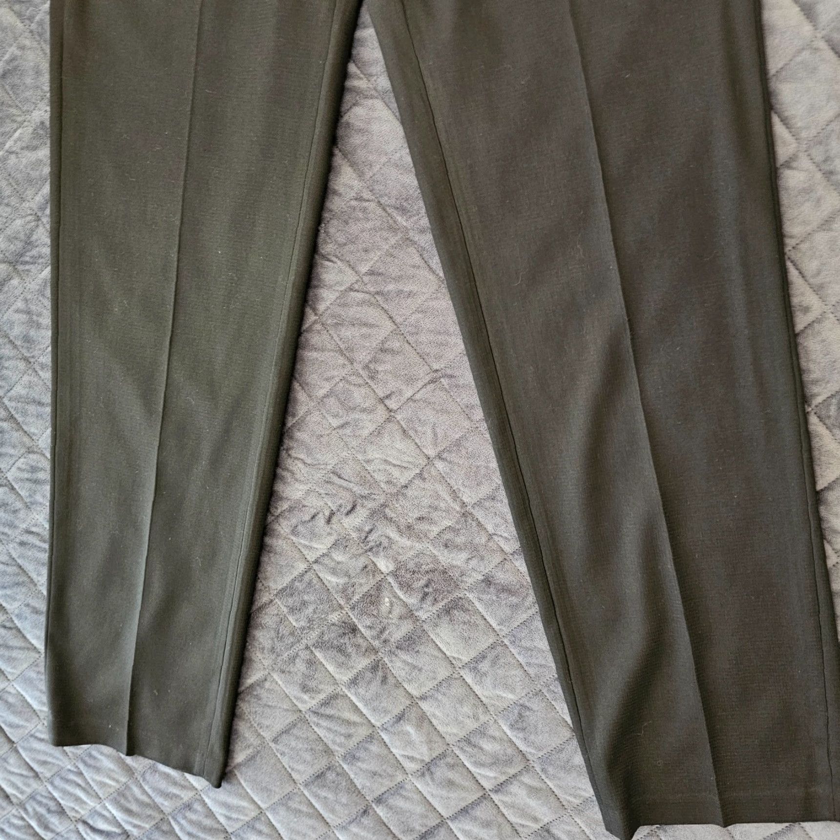 Haggar Haggar Dress Pants Men's 30x32 Black Regular Straight Zip Button Hook & Loop Travel Performance Size US 30 / EU 46 - 2 Thumbnail