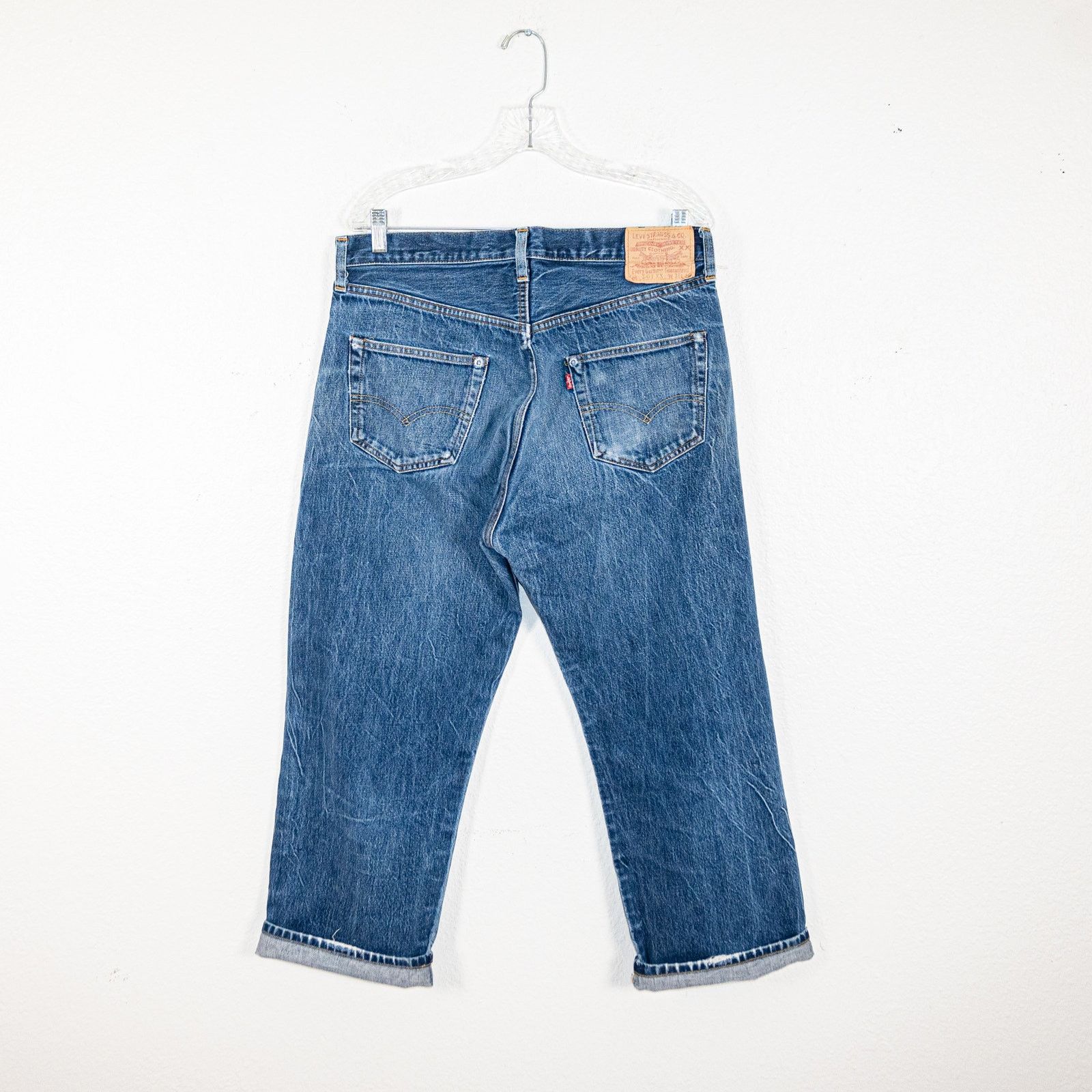 Levi's Vintage 90s Levi's 501XX 555 Valencia Selvedge Jeans Size US 34 / EU 50 - 8 Thumbnail