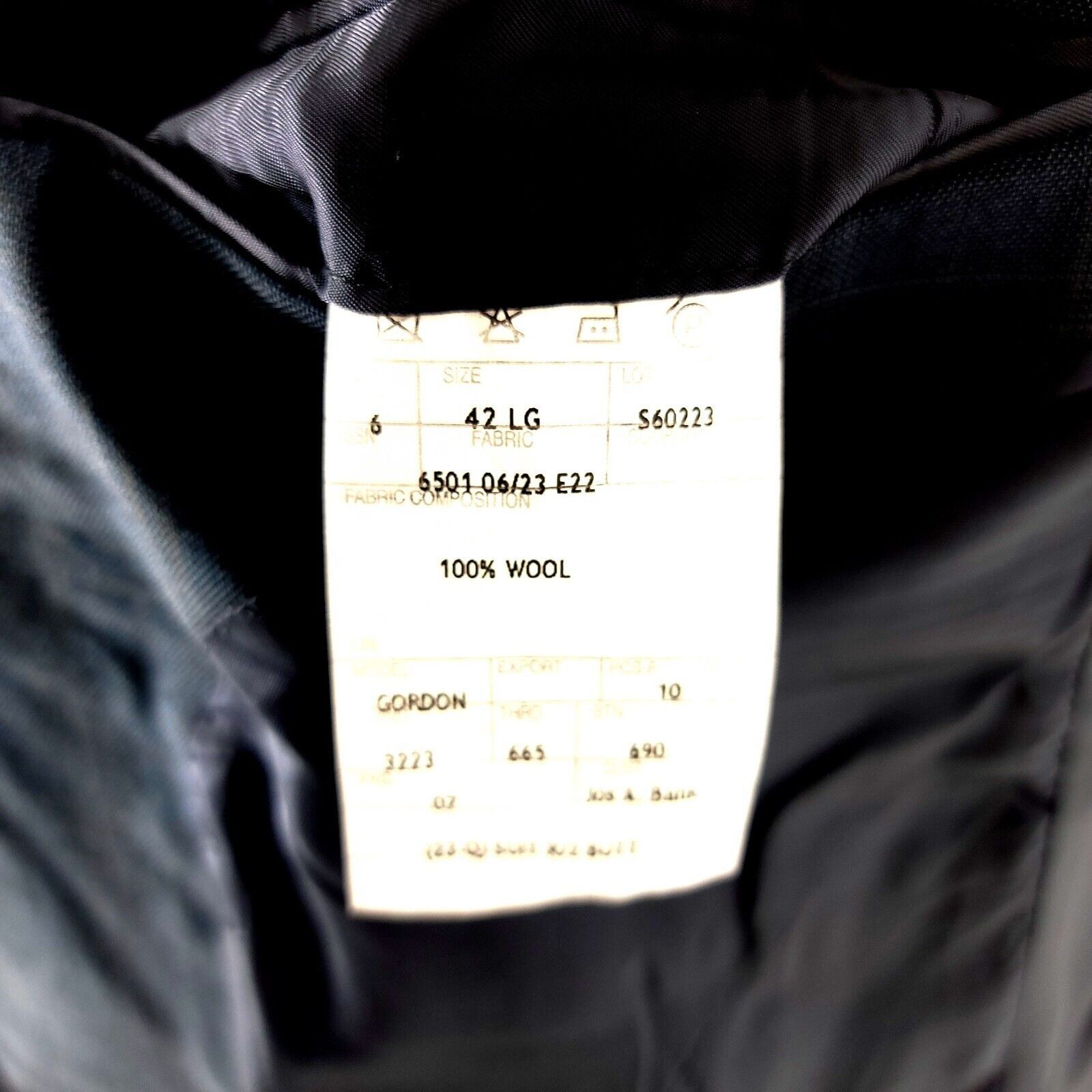 Jos. A. Bank Jos A Bank Signature Collection Wool 2 Button Blazer 42L Blu Size 42L - 9 Thumbnail