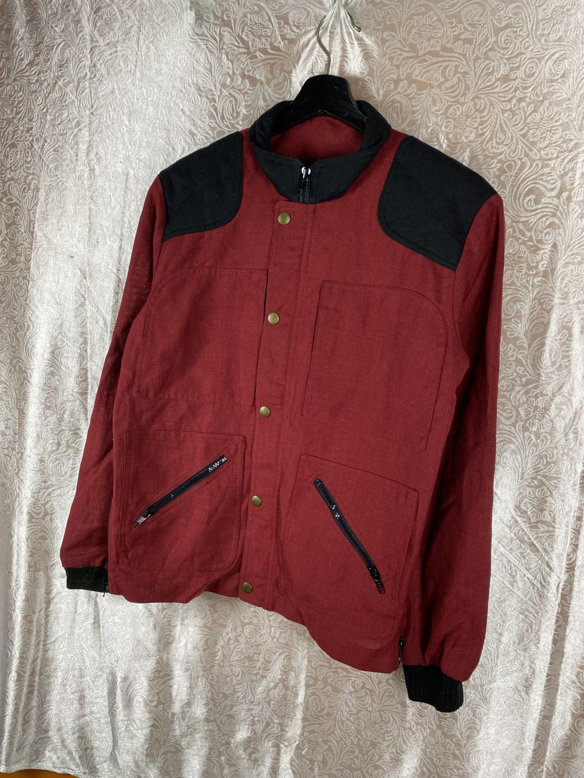 Fusalp Fusalp Vintage Ski Red Black Snap Button Utility Jacket Size US M / EU 48-50 / 2 - 4 Thumbnail
