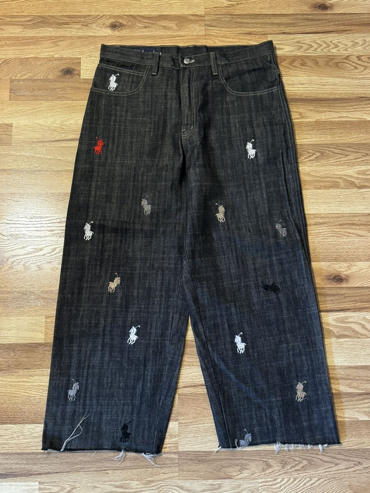 Polo Ralph Lauren all over pony logo jeans | Grailed