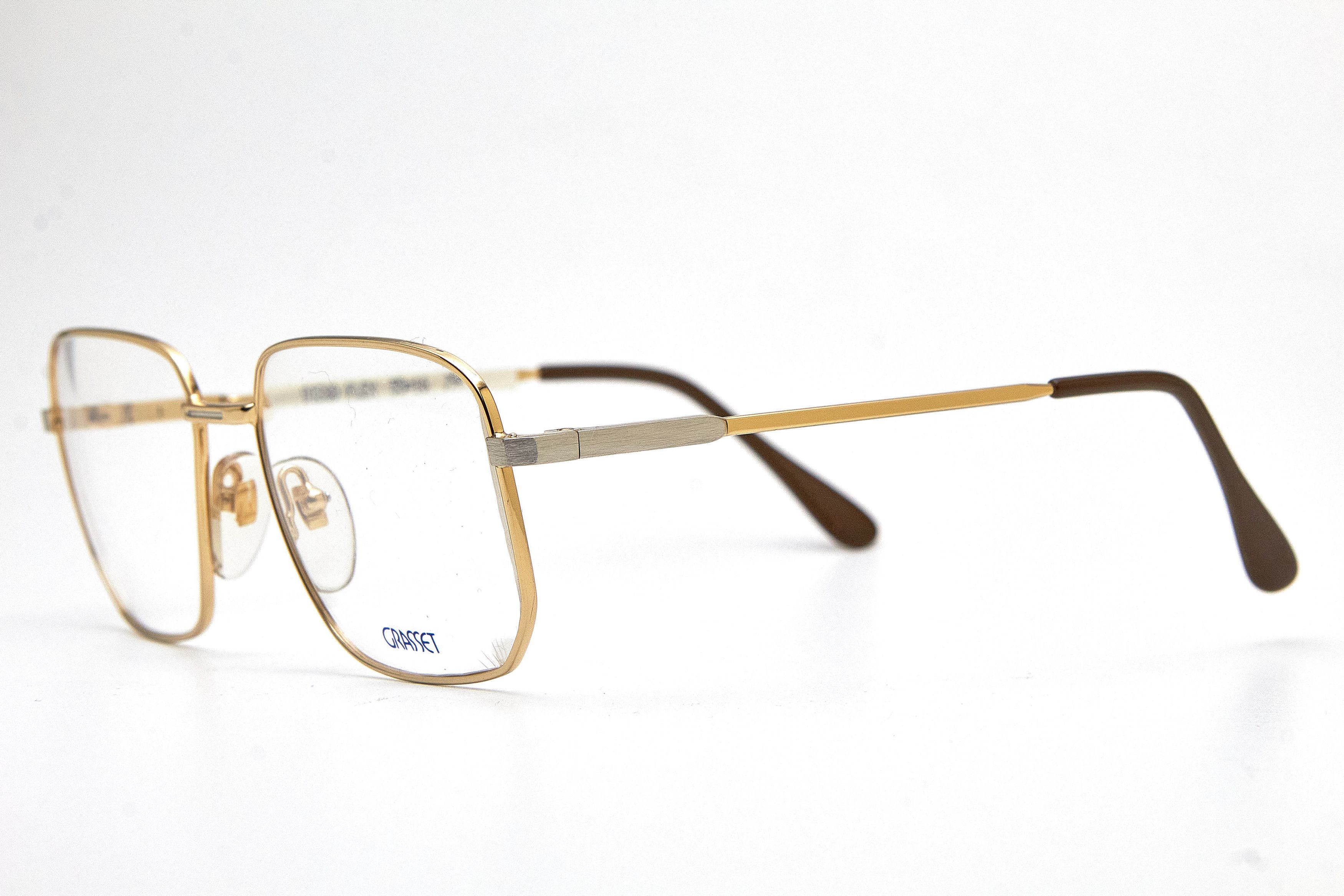Vintage Old Money GRASSET Gold&Silver Rectangular Quiet Lux Specs Size ONE SIZE - 3 Thumbnail
