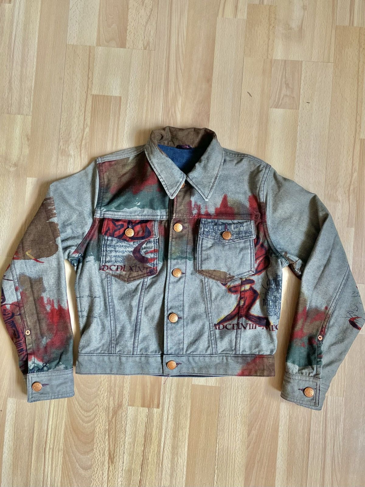 Jean Paul Gaultier Jean paul gaultier JPG japan printed reversible denim jacket Size XS / US 0-2 / IT 36-38 - 1 Thumbnail