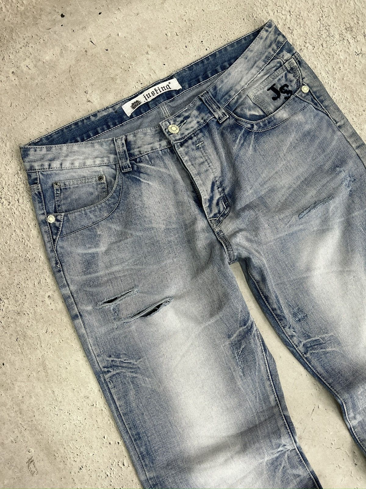 Japanese Brand Vintage japanese y2k junya watanbe style washed jeans y2k Size US 36 / EU 52 - 3 Thumbnail