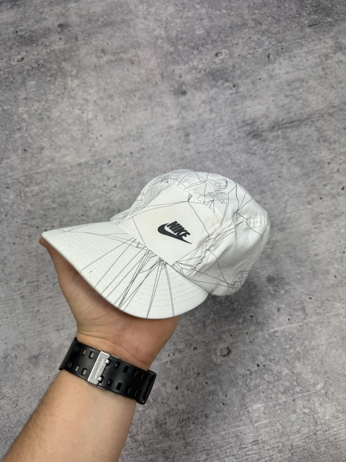 Nike × Vintage Vintage 90’s Y2K Style Nike Swoosh Logo Cap Hat S-M Size ONE SIZE - 1 Thumbnail