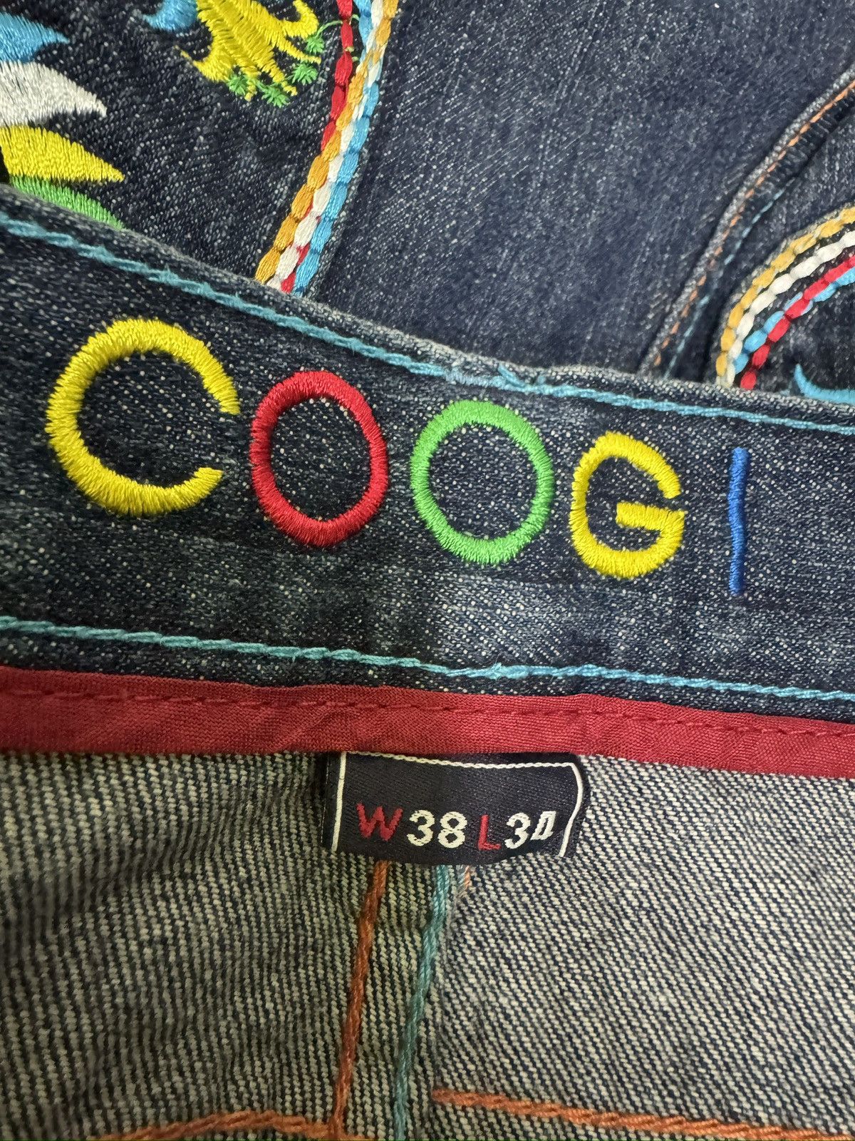 Coogi Vintage Coogi Australia Egyptian Eagle Embroidered Hip Hop Size US 39 - 13 Thumbnail