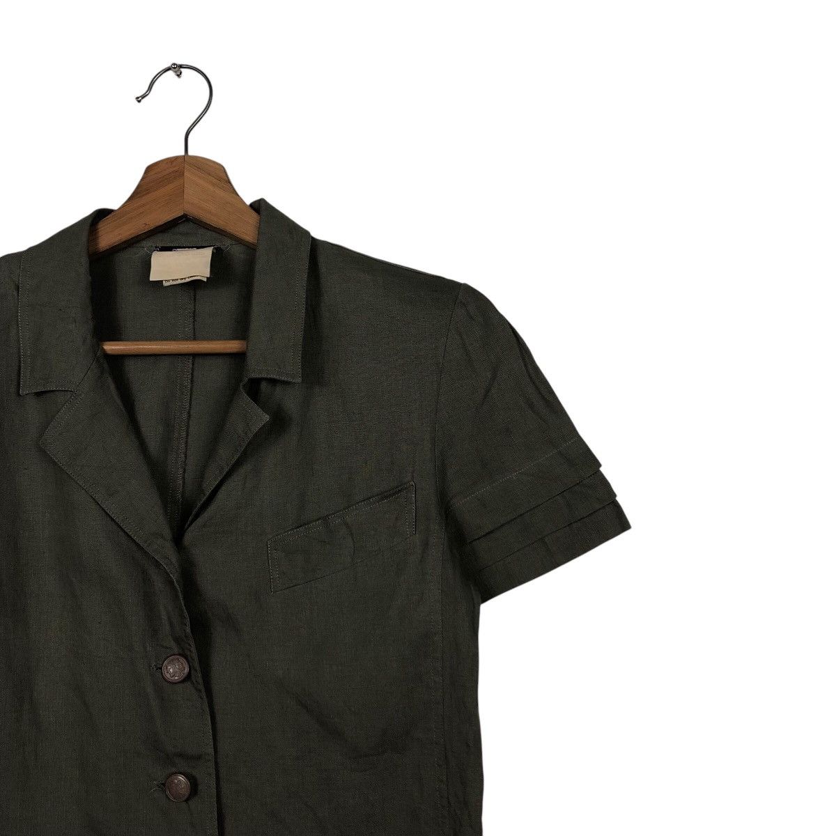 Fendi 📌Vintage Fendi Short Sleeve Shirt Jacket Size US M / EU 48-50 / 2 - 7 Thumbnail