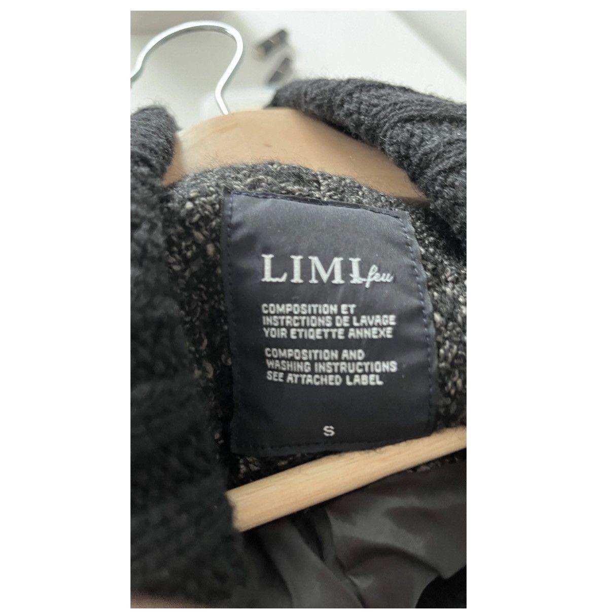 Limi Feu Tweed Wool Coat Cardigan -Japanese Designer -Made In Japan Size S / US 4 / IT 40 - 3 Thumbnail