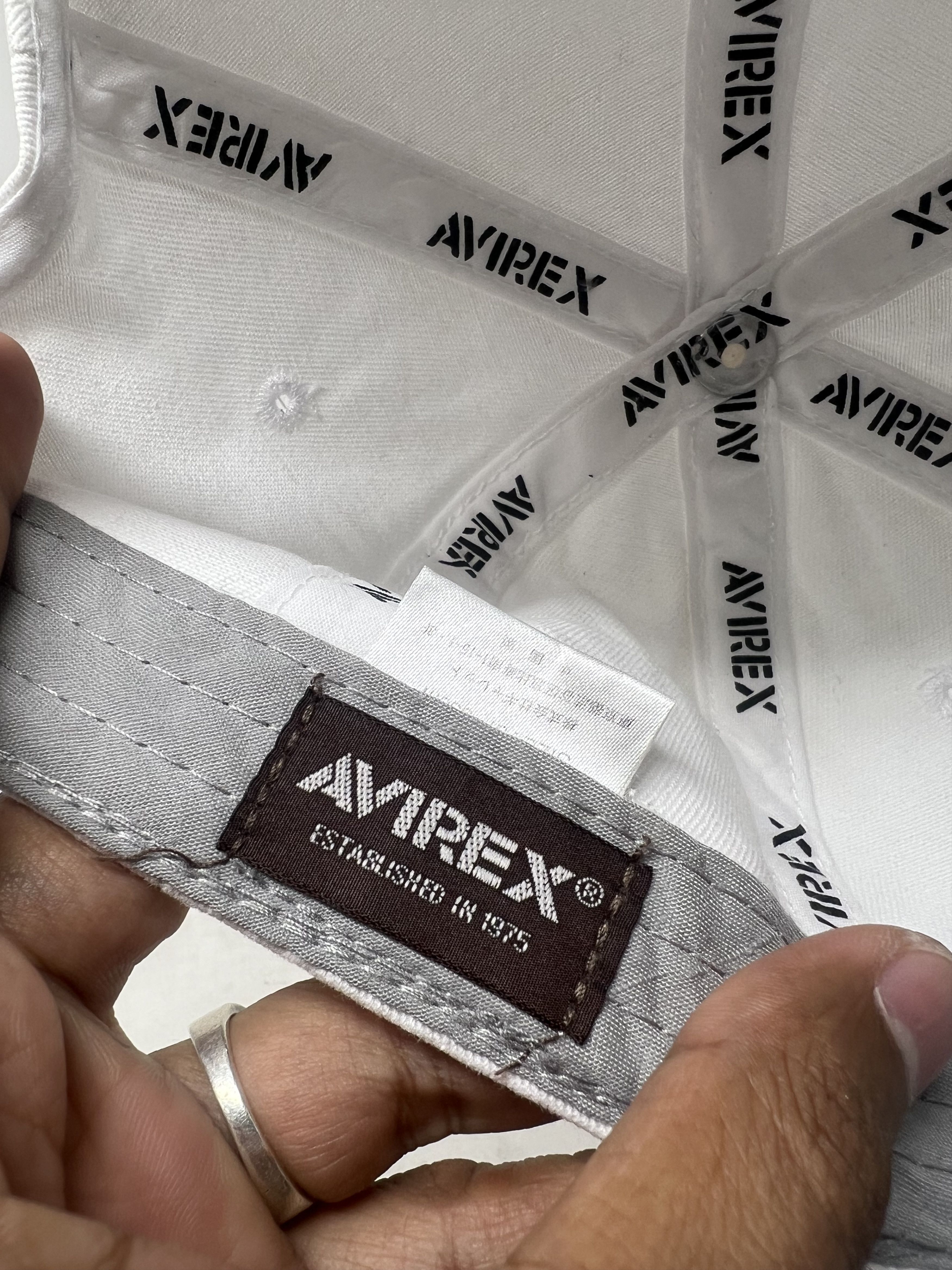 Avirex Avirex White Embroidered Hat Size ONE SIZE - 9 Thumbnail