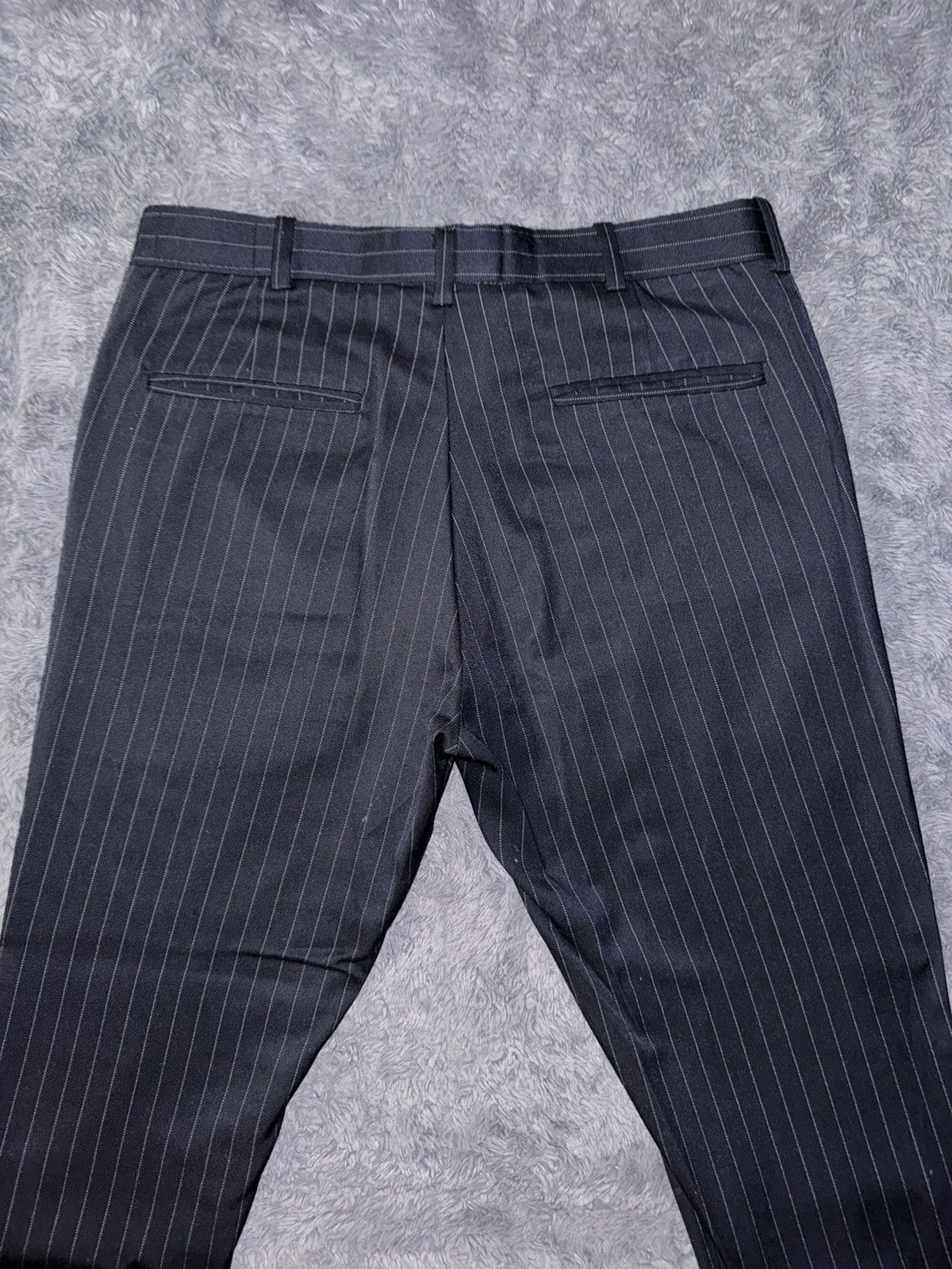 Ev Bravado × Who Decides War Ev Bravado “Do You Think I’m Crazy?” Pinstripe Pants Size US 32 / EU 48 - 3 Thumbnail