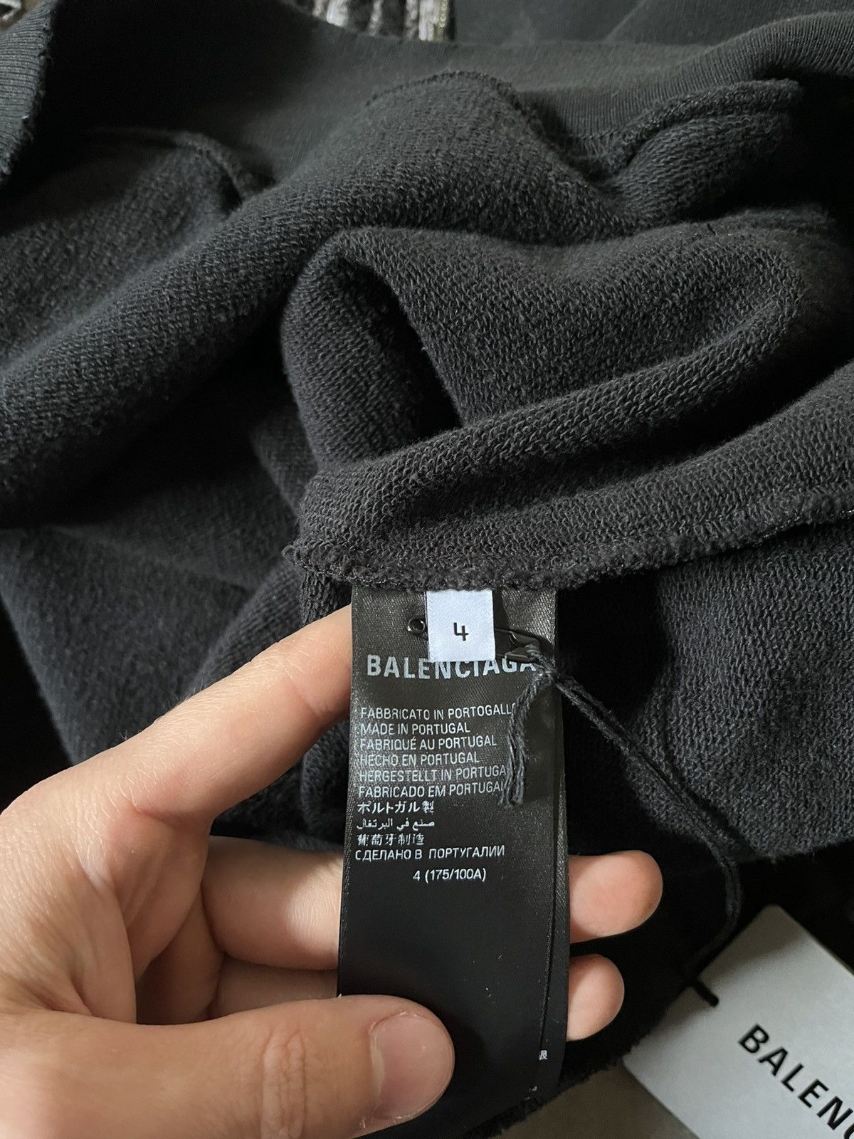 Balenciaga Balenciaga Skater hoodie black distressed rare Size US XL / EU 56 / 4 - 18 Thumbnail