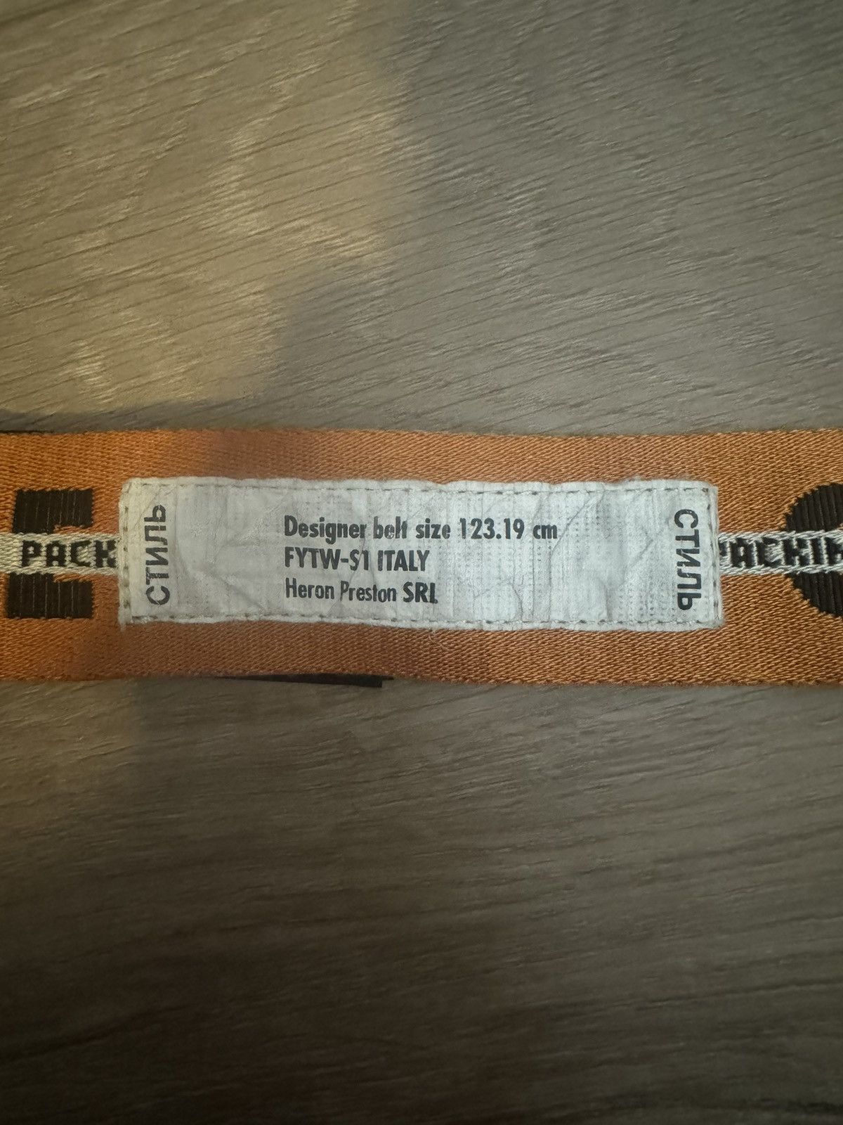 Heron Preston heron preston caution tape belt Size ONE SIZE - 2 Thumbnail