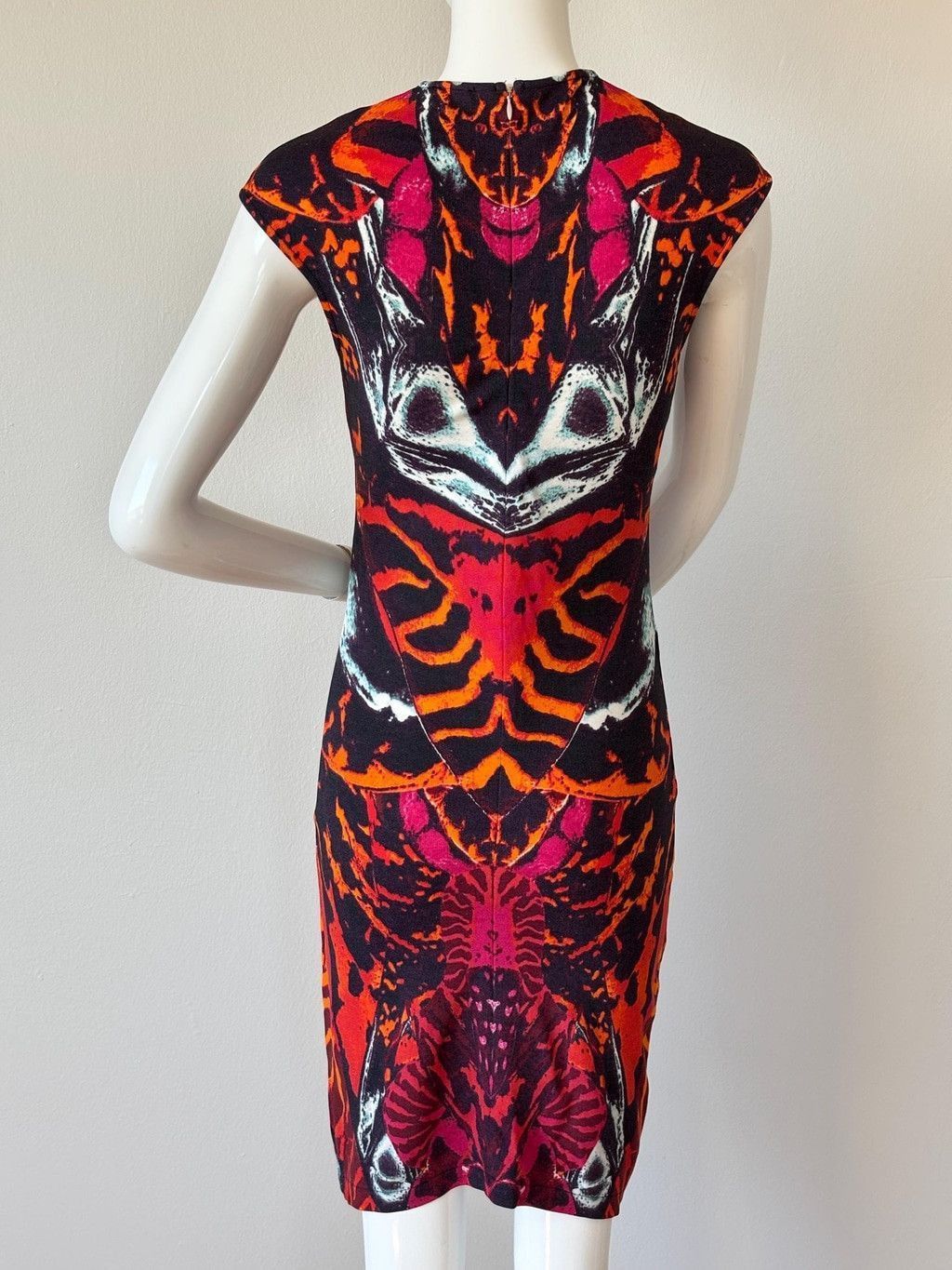 Alexander McQueen McQueen Printed Bodycon Butterfly Pattern Mini Dress S Size S / US 4 / IT 40 - 6 Thumbnail