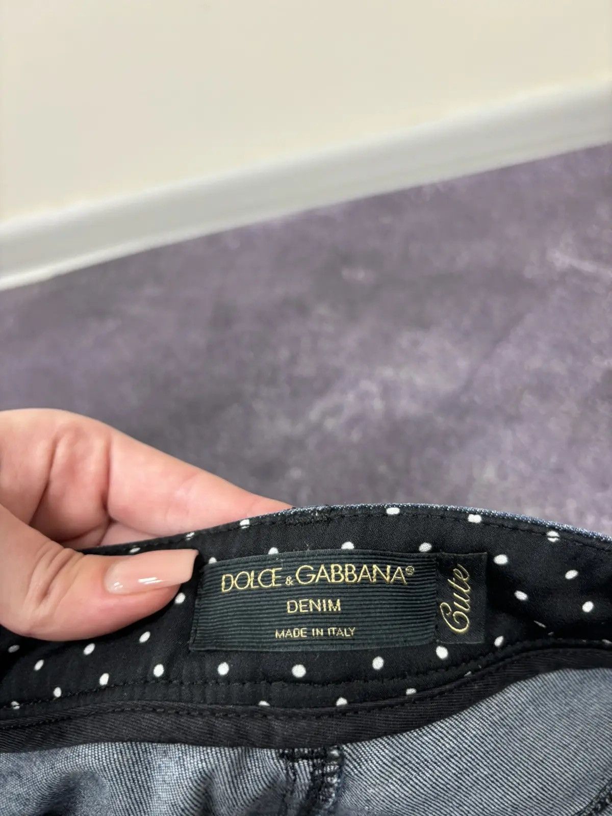 Dolce & Gabbana × Vintage Dolce & Gabbana Cute Women’s Y2K Slim Fit Luxury Denim Jeans Size 26" / US 2 / IT 38 - 10 Thumbnail