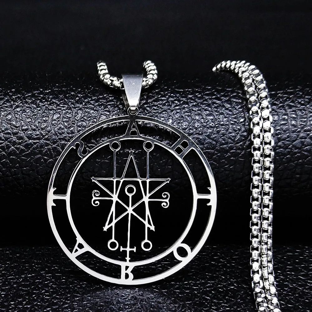 Jewelry Astaroth Sigil Goetia Pendant Necklace Emblem Talisman Size ONE SIZE - 5 Thumbnail