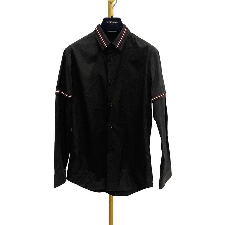 Dior Dior Size 37 Black striped fake two-piece shirt 2503-Nexta Size US XXS / EU 40 - 1 Thumbnail