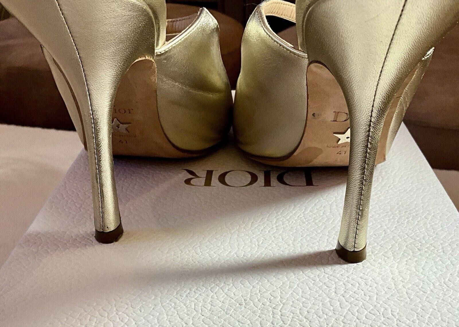 Dior Christian Dior Gold Slip On Pointed Heels Size 41 Size US 10 / IT 40 - 7 Thumbnail