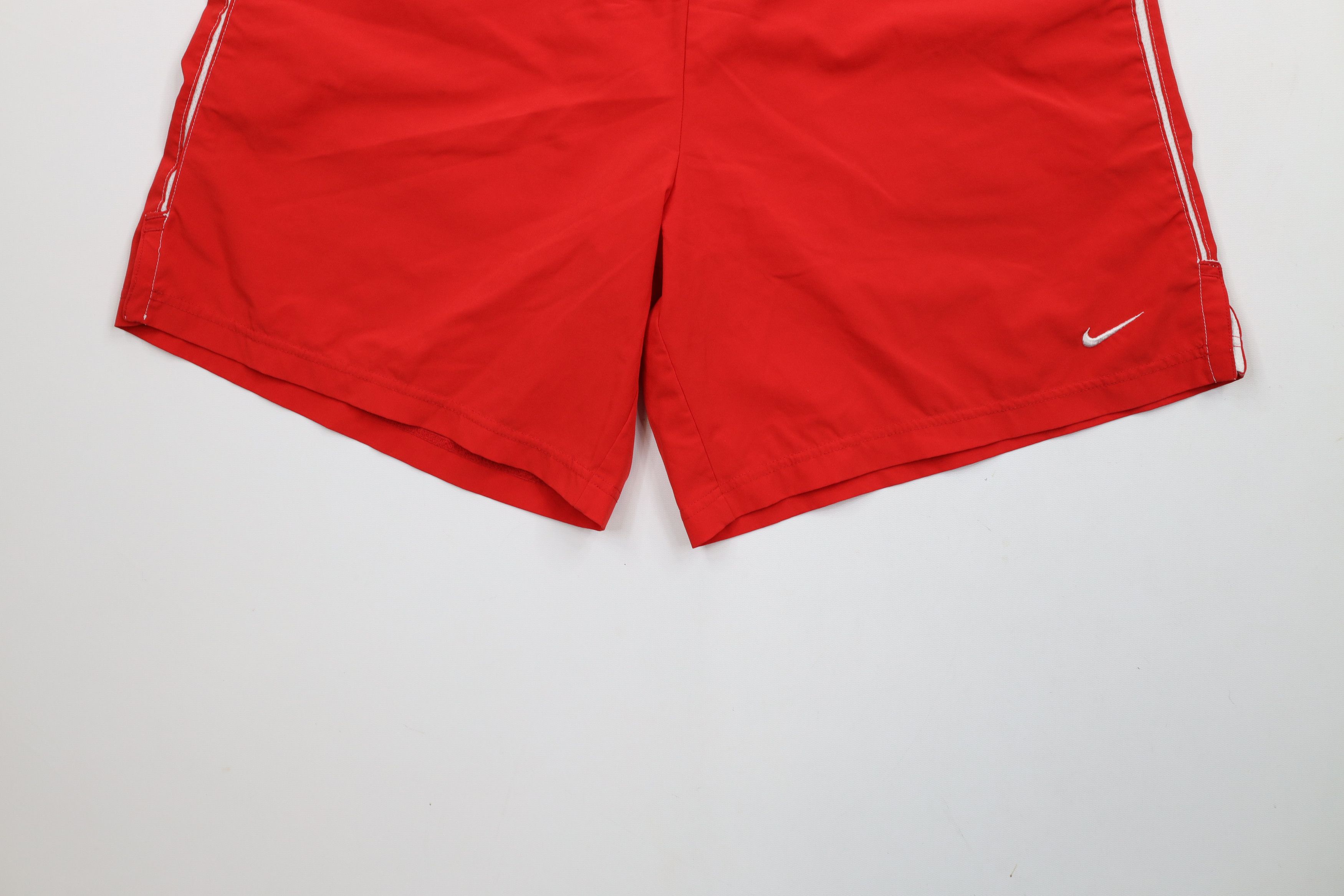 Nike × Vintage Vintage 90s Y2K Nike Scott Mini Swoosh Lined Soccer Shorts Size US 32 / EU 48 - 4 Thumbnail