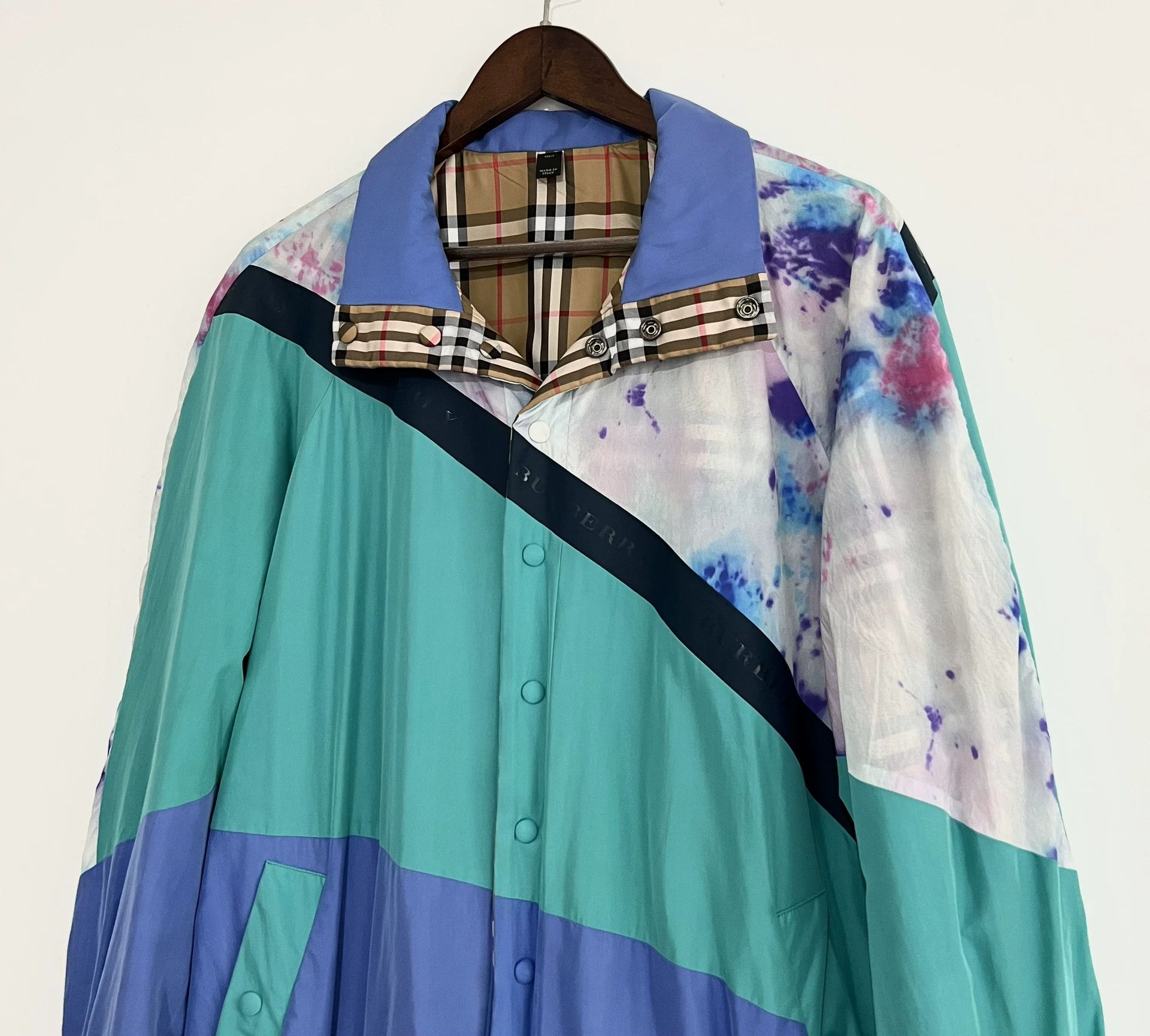 Burberry Burberry Prorsum Tie-Dye Check Reversible Jacket M Size US M / EU 48-50 / 2 - 5 Thumbnail