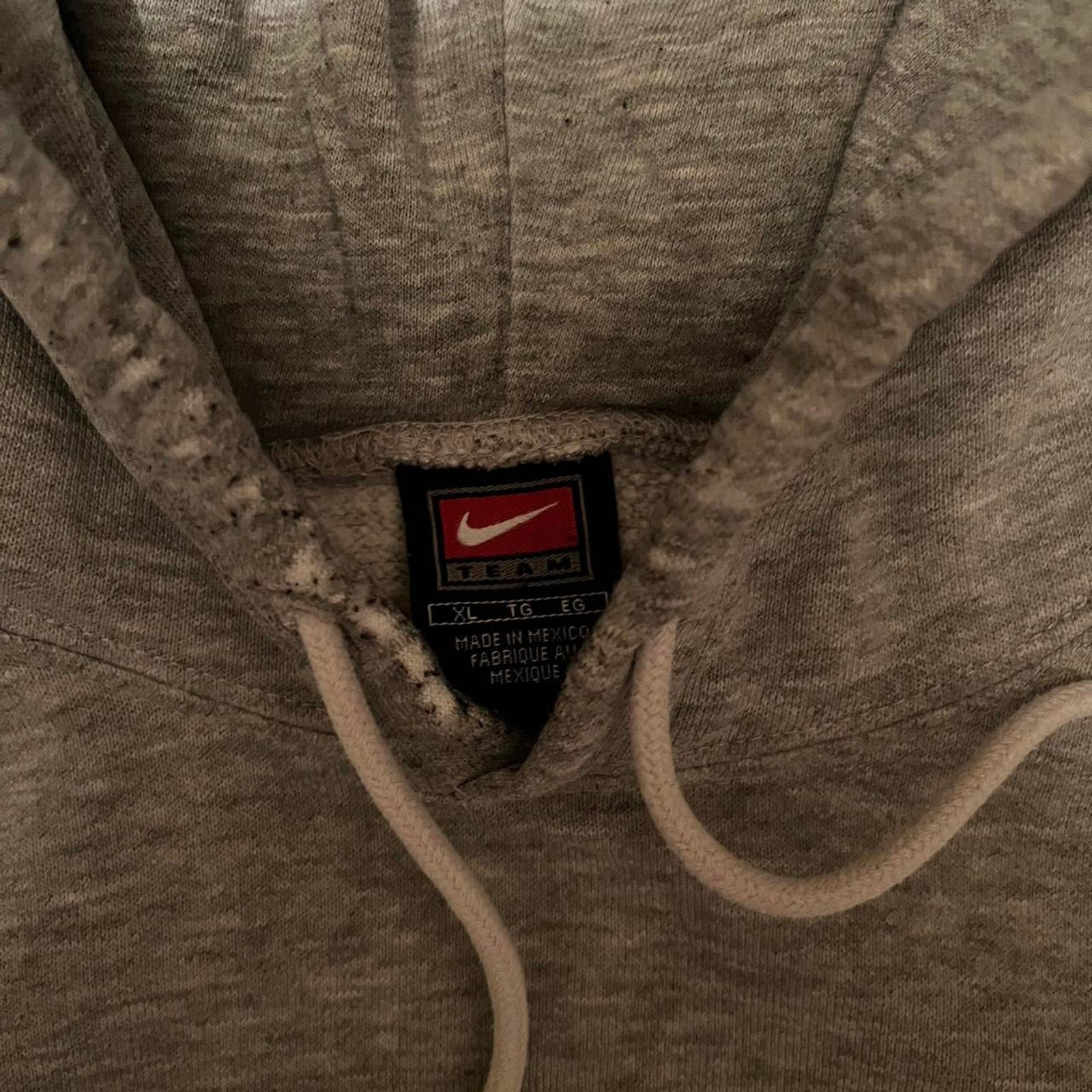 Nike × Vintage Vintage Grey Nike Center Swoosh OhioState hoodie size XL Y2k Size US XL / EU 56 / 4 - 3 Thumbnail