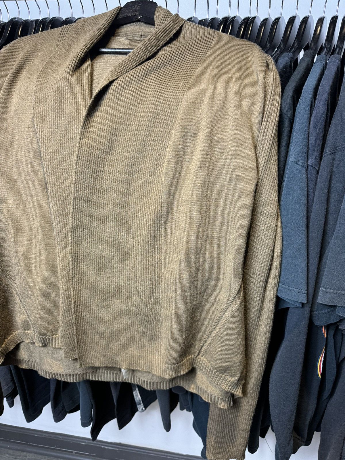 Rick Owens Rick Owen’s Brown Bean Wool Cardigan - Medium Size US M / EU 48-50 / 2 - 7 Thumbnail