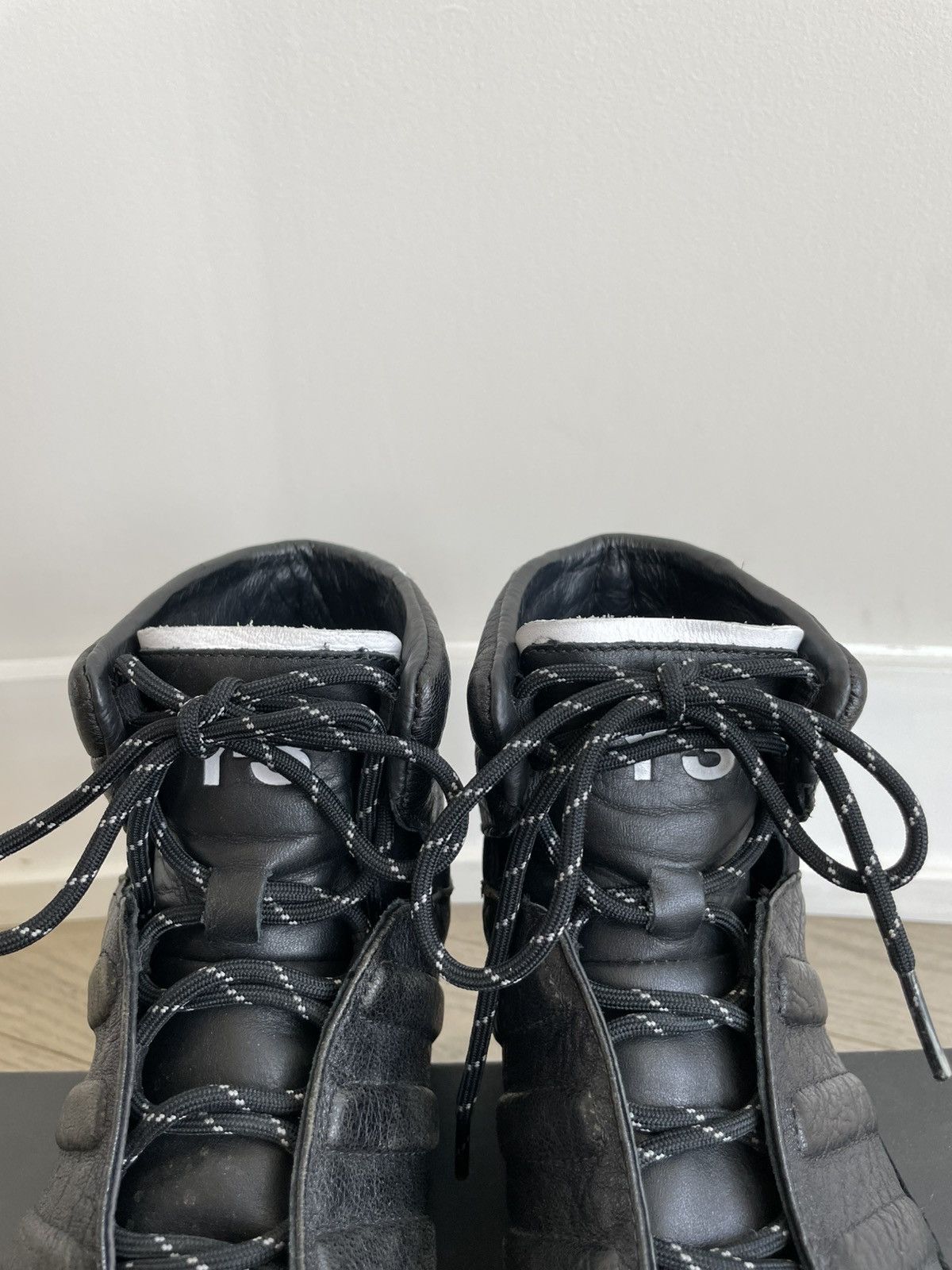 Y-3 Adidas Y-3 Yohji Yamamoto Honja High Black Leather Sneakers Size US 8.5 / EU 41-42 - 8 Thumbnail