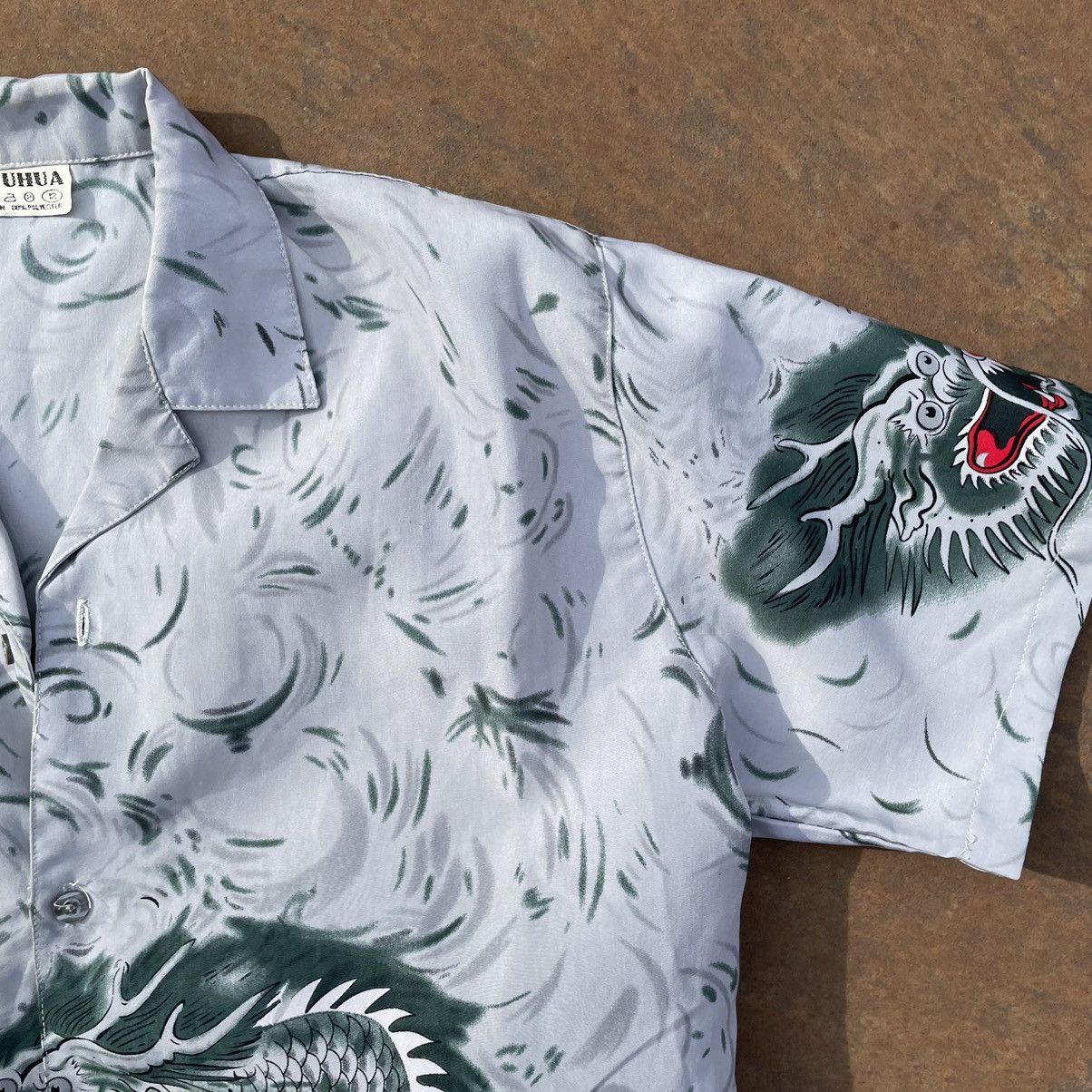 Japanese Brand × Vintage Vintage Shirts Dragon Green Size S Streetwear 90s Y2K Size US S / EU 44-46 / 1 - 5 Thumbnail