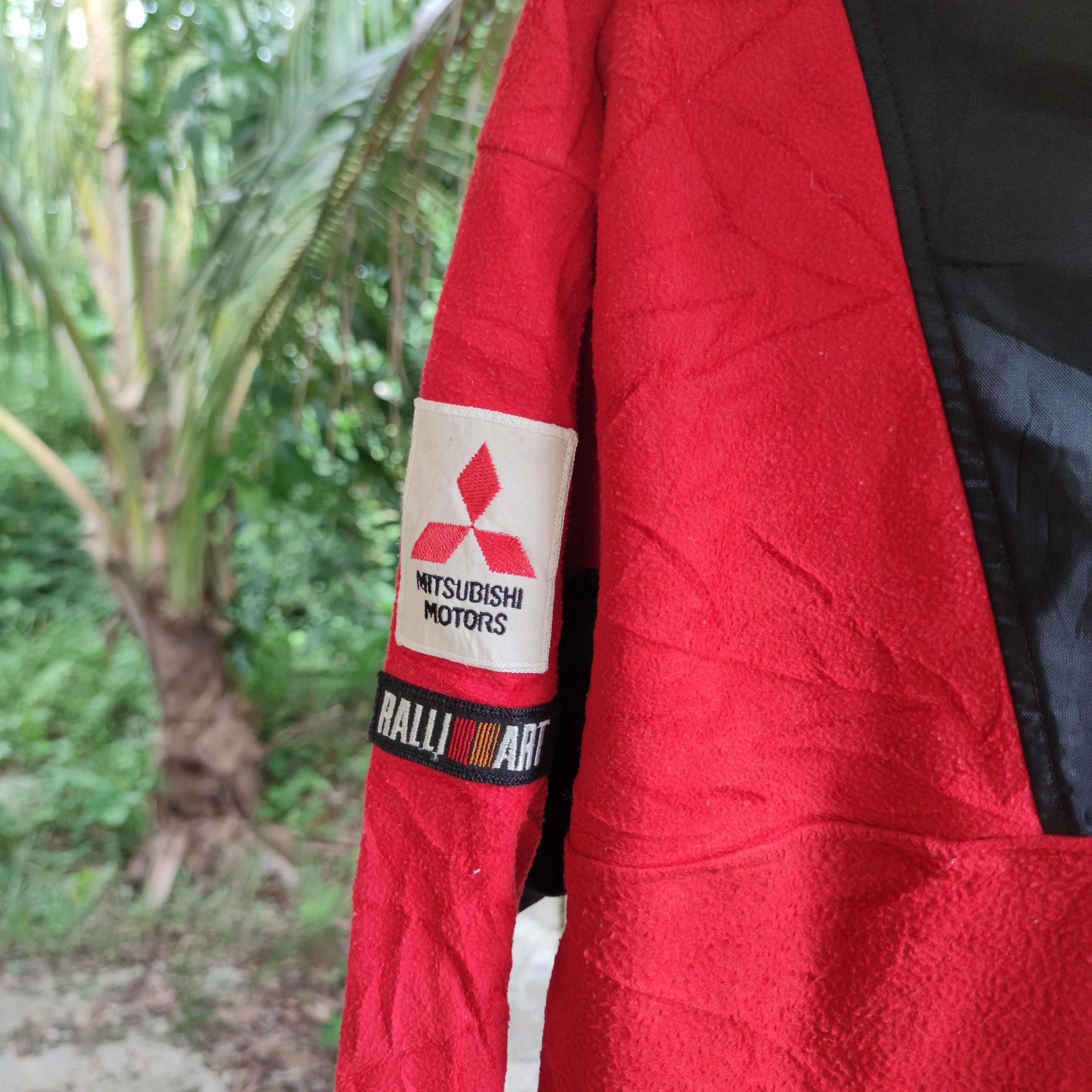 Vintage RALLIART MITSUBISHI MOTORS HALF ZIPPER FLEECE JUMPER Size US L / EU 52-54 / 3 - 6 Thumbnail