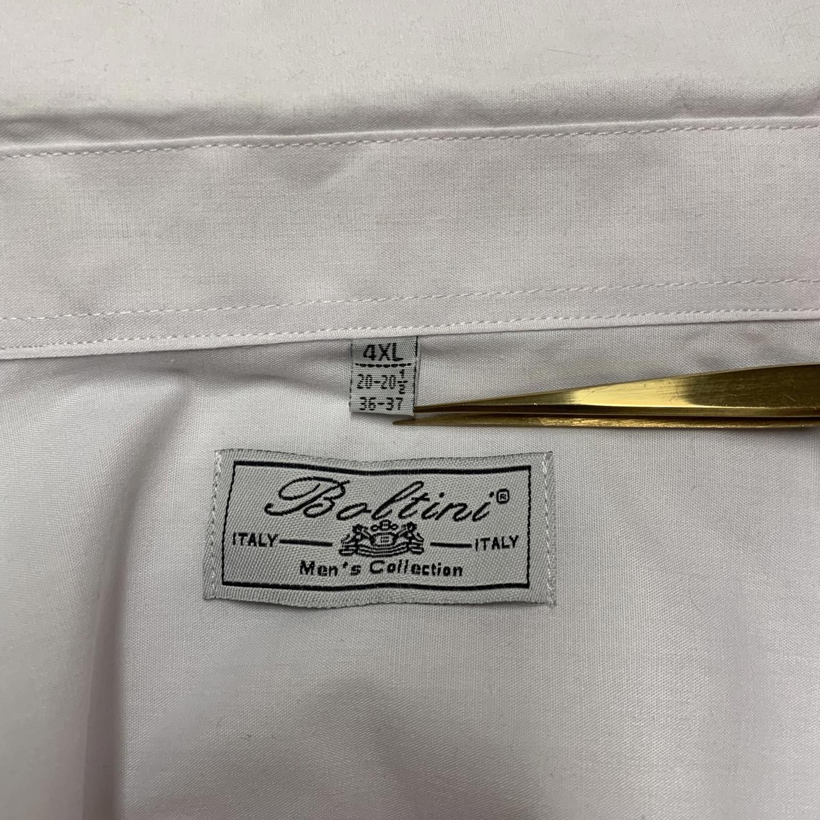 Other Boltini 4XL White Classic Fit Button Dress Shirt Size US XXL / EU 58 / 5 - 2 Thumbnail