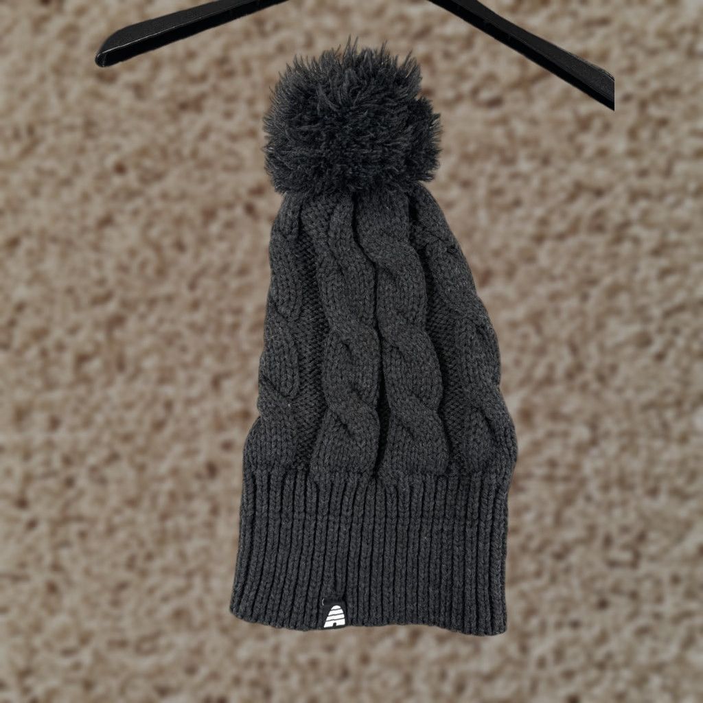 Vintage Unbranded Beanie Adult One Size Gray 100% Acrylic Cable Knit Utah Ski Snowboard Size ONE SIZE - 1 Thumbnail