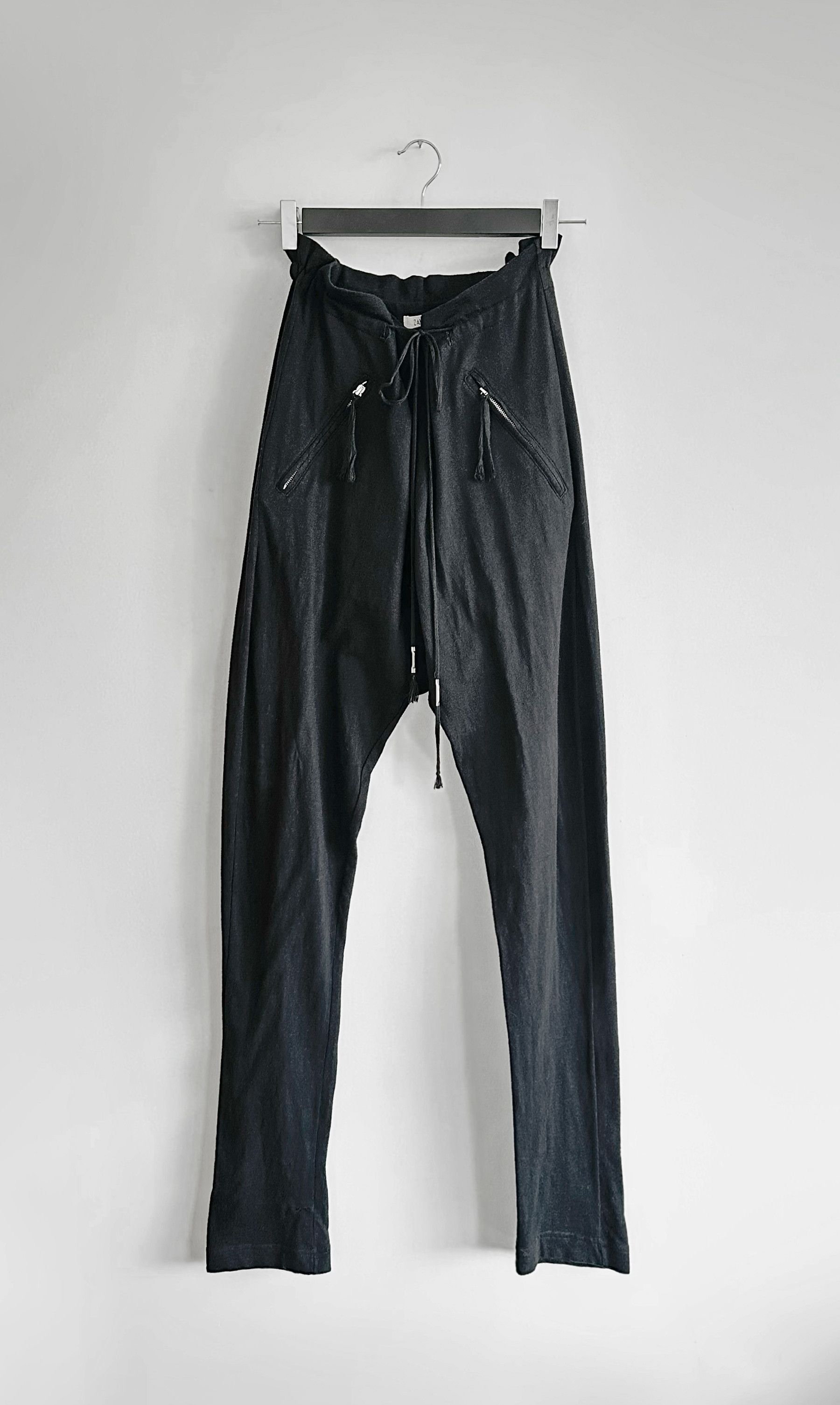 Damir Doma SS10 Silk Cotton Drawstring Slanted Zips Trouser | EU44 Size US 30 / EU 46 - 1 Thumbnail