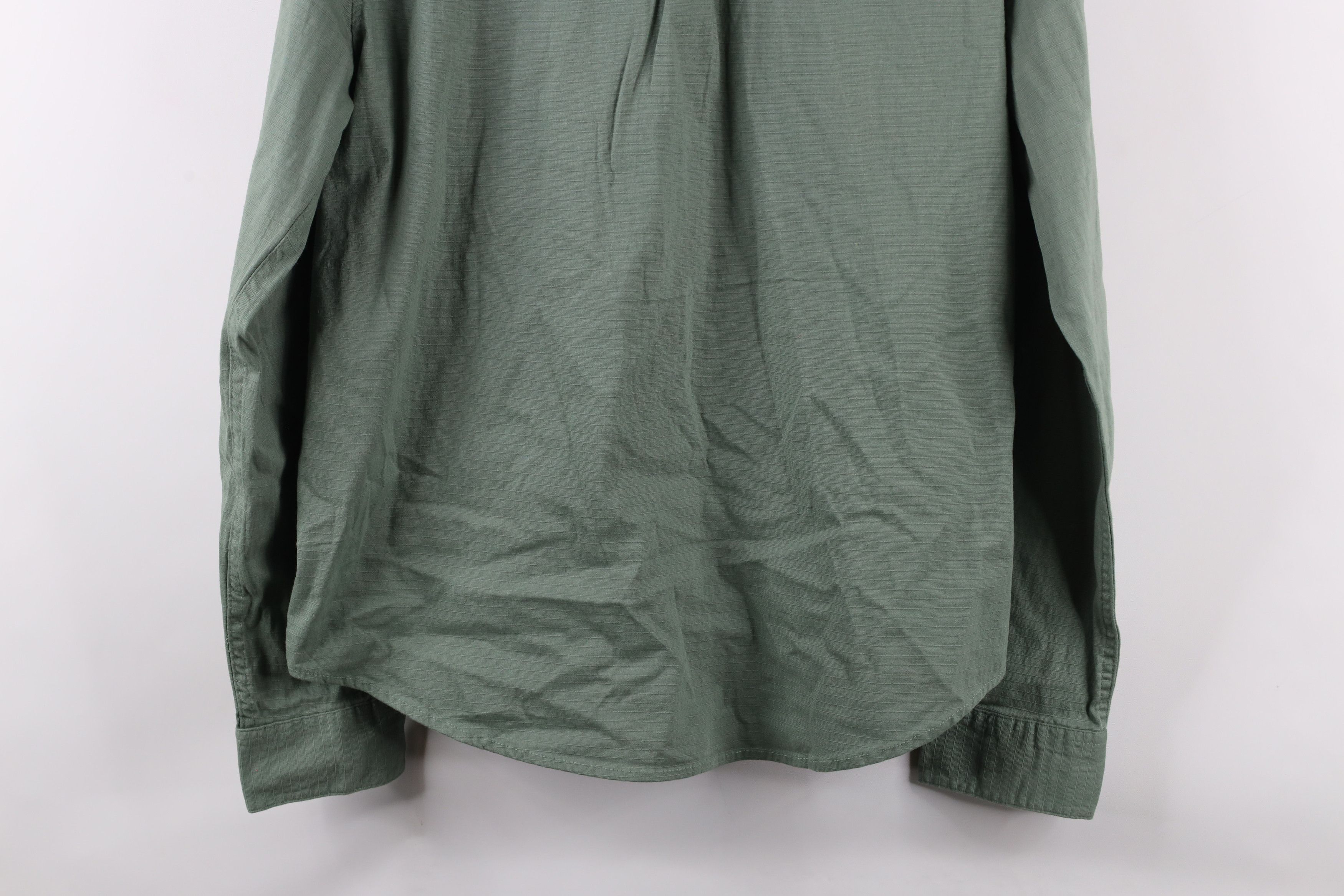 Vintage Onia Ripstop Collared Button Shirt Green Cotton Size US L / EU 52-54 / 3 - 11 Thumbnail