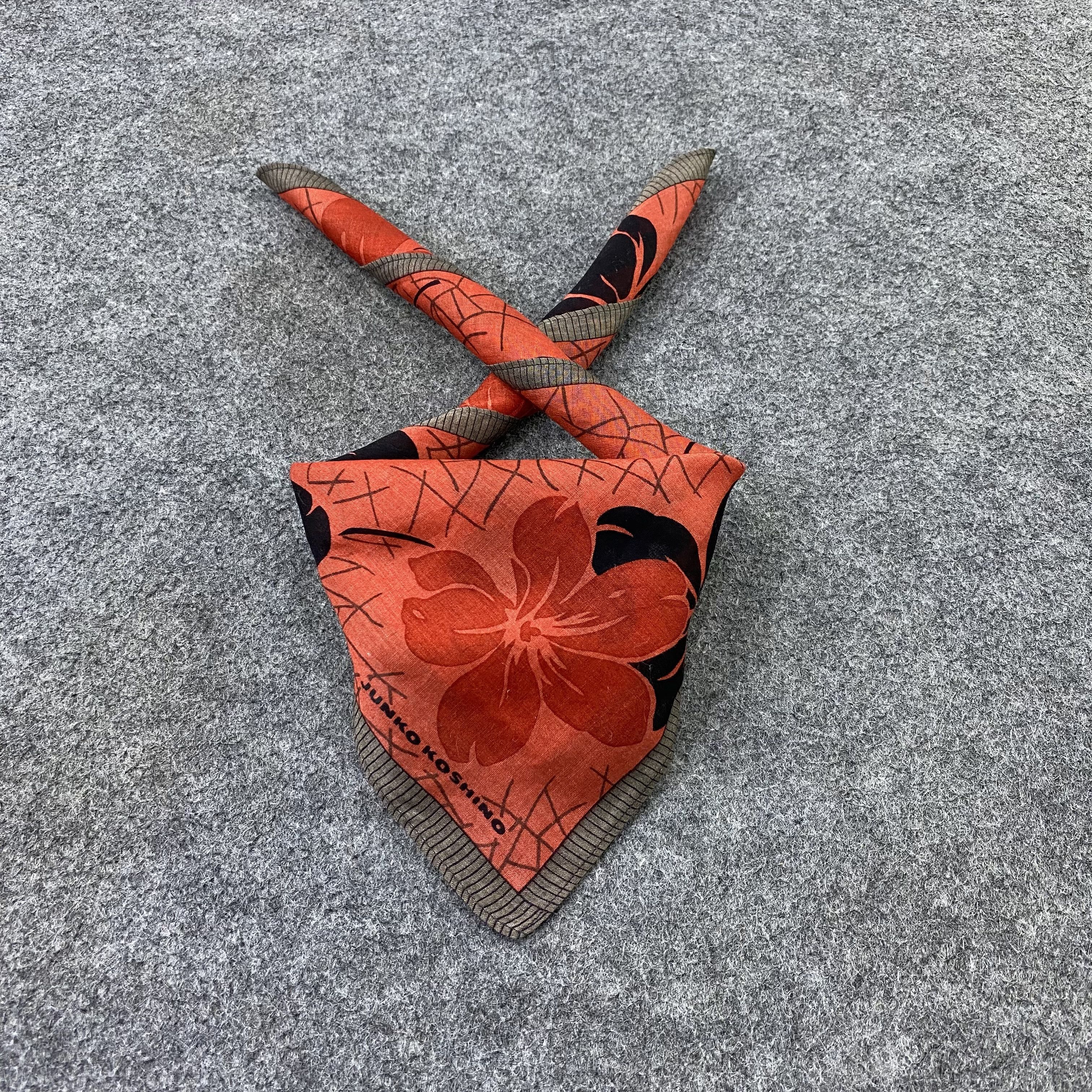 Japanese Brand Junko Koshino Handkerchief Neckerchief Bandana-B1947 Size ONE SIZE - 2 Thumbnail
